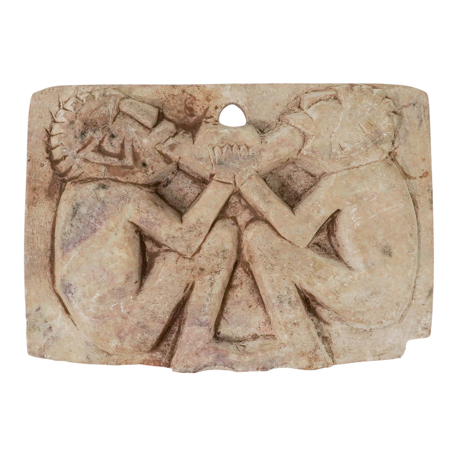 Antique Limestone Figural Relief Carving (1 of 6)