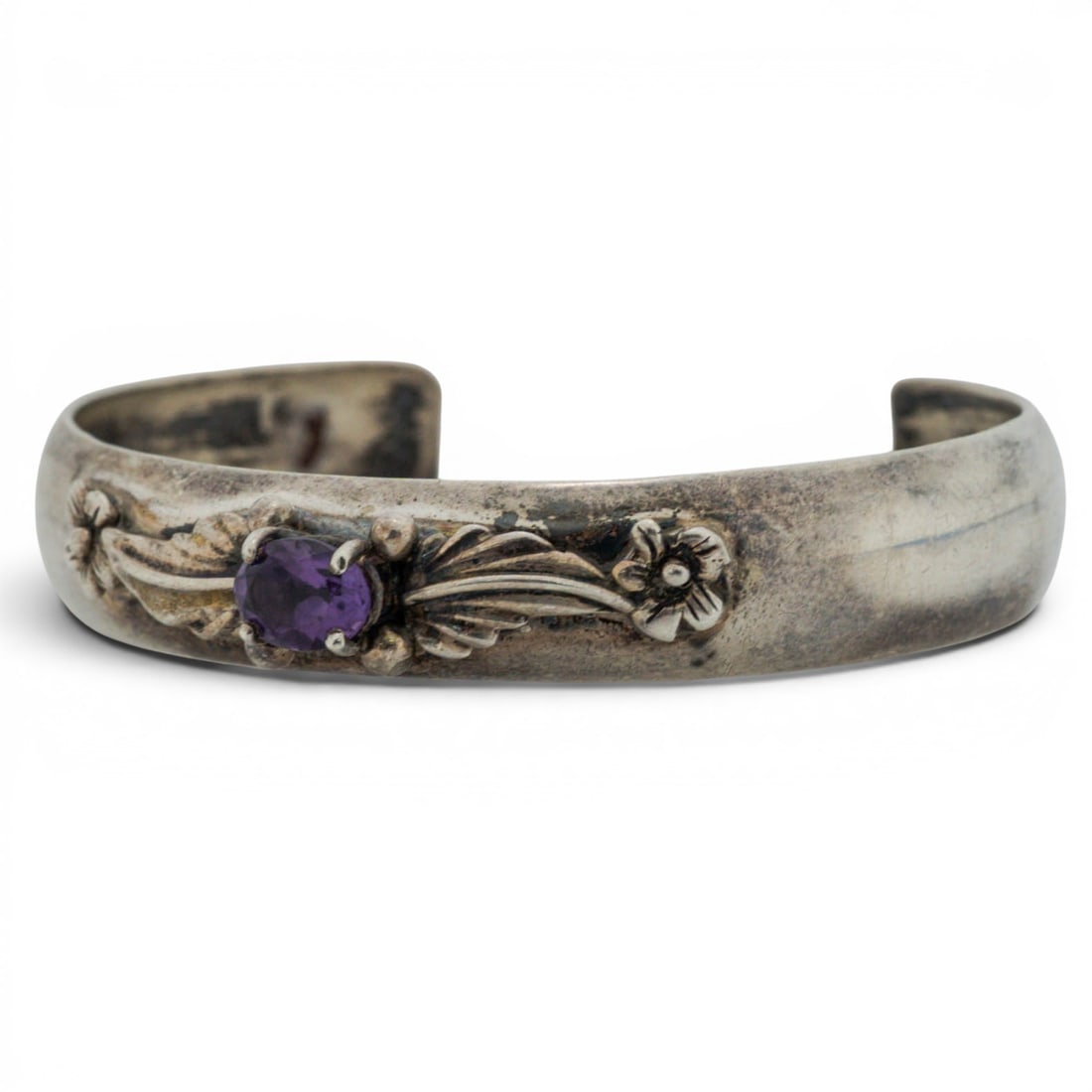 Carol Felley Sterling Silver Amethyst Cuff Bracelet (1 of 5)