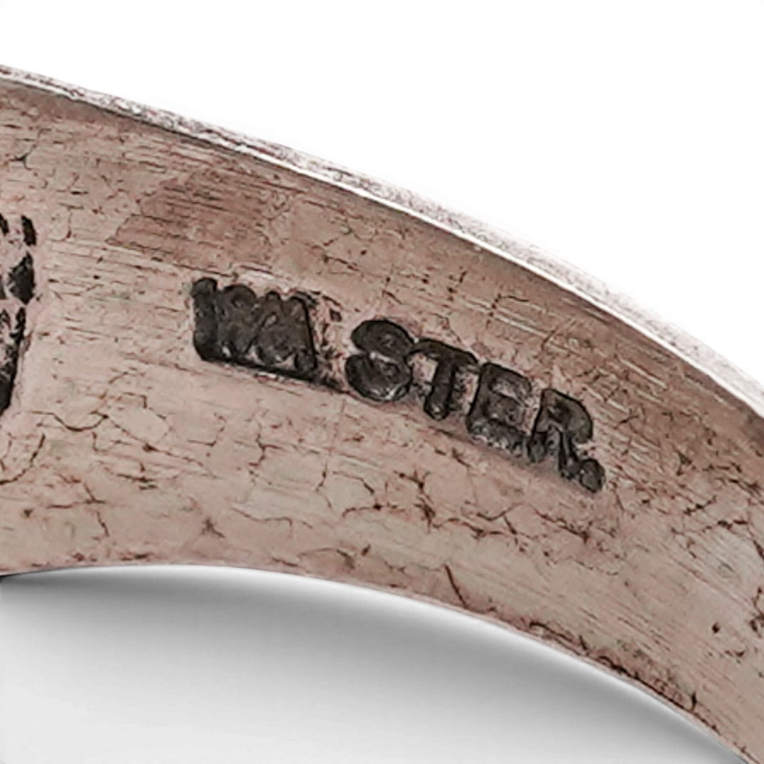 Kenneth Wayne Hematite Sterling Silver Ring - 5