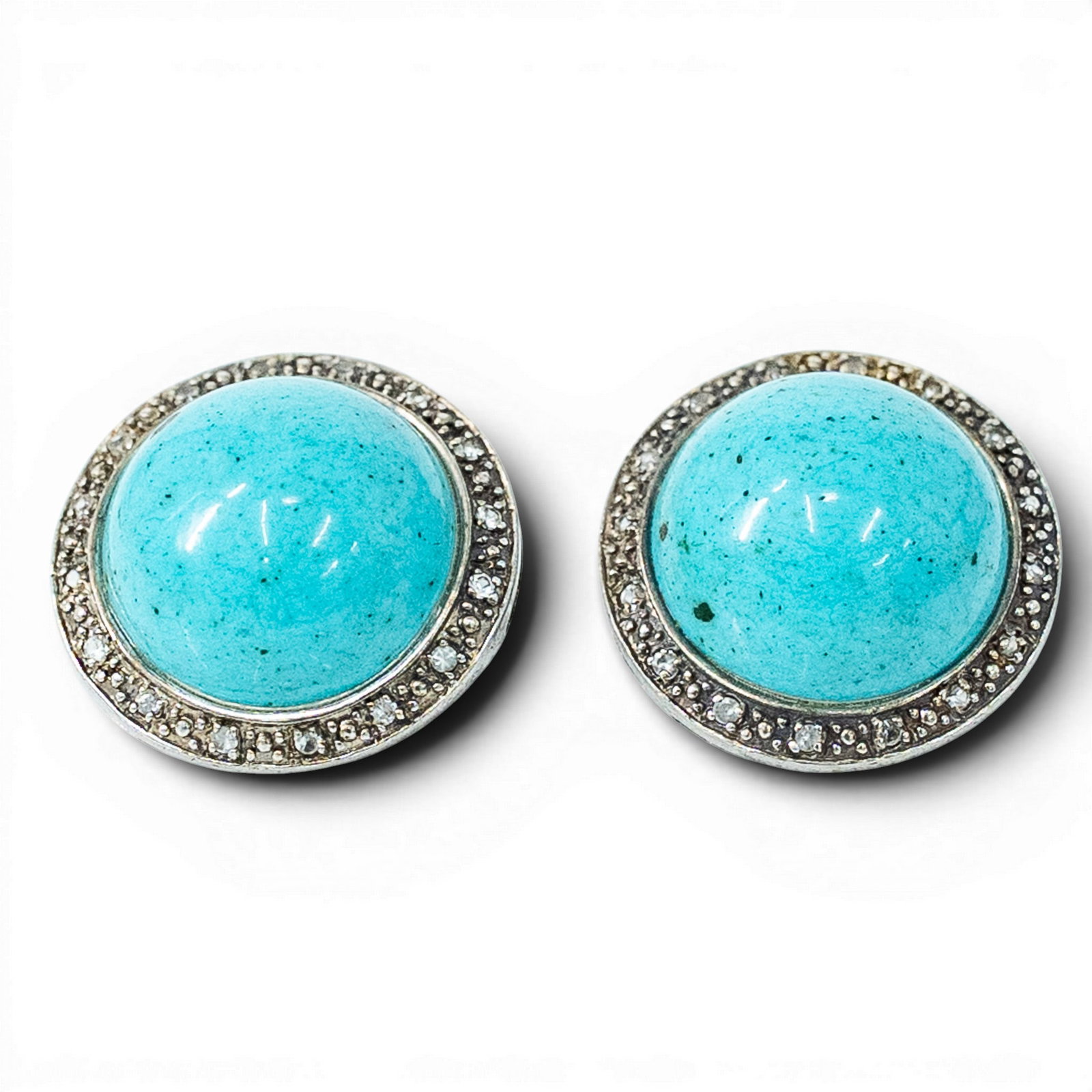 Sterling Silver Turquoise Stud Earrings (1 of 3)