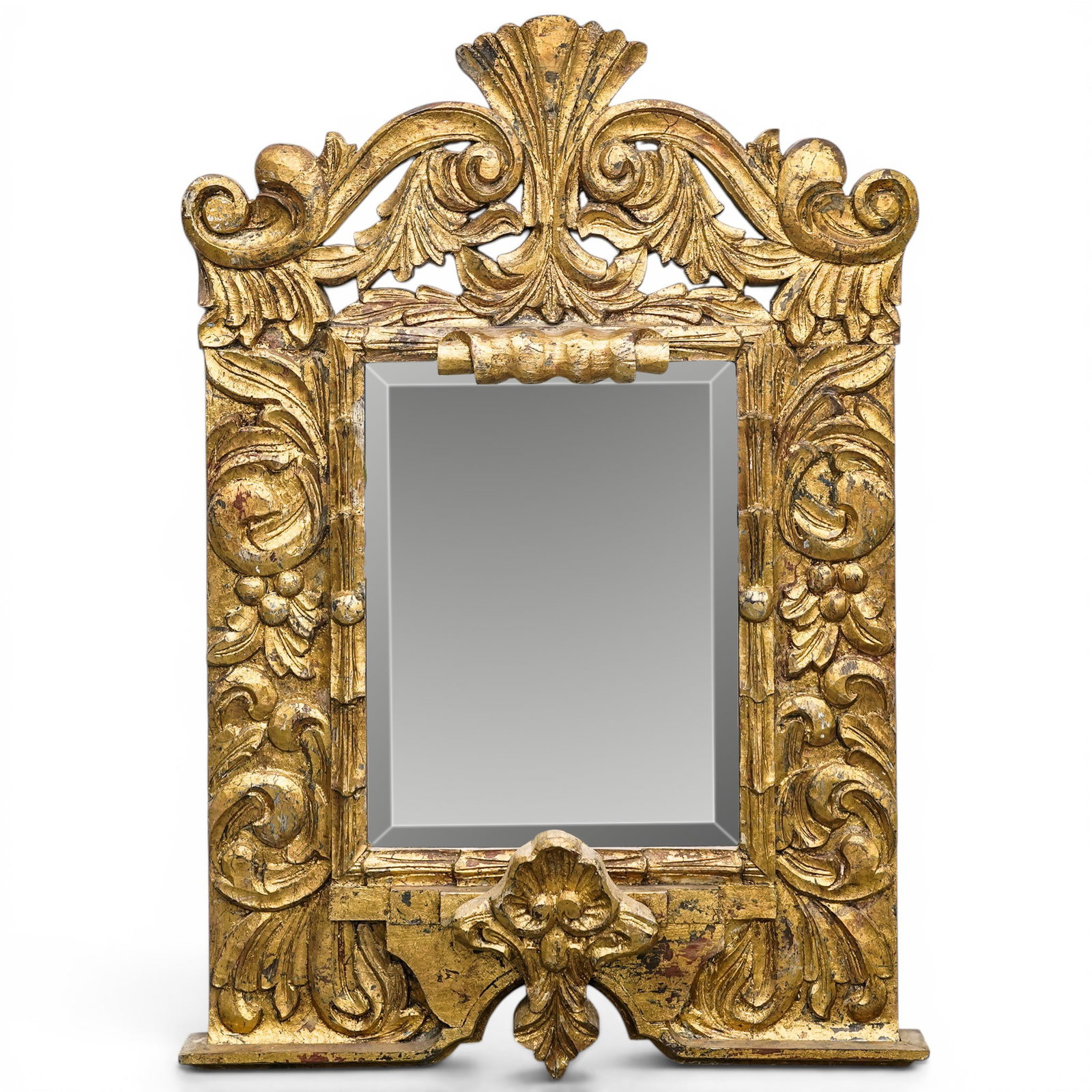 Antique Gilt Wood French Regency Style Mirror (1 of 4)
