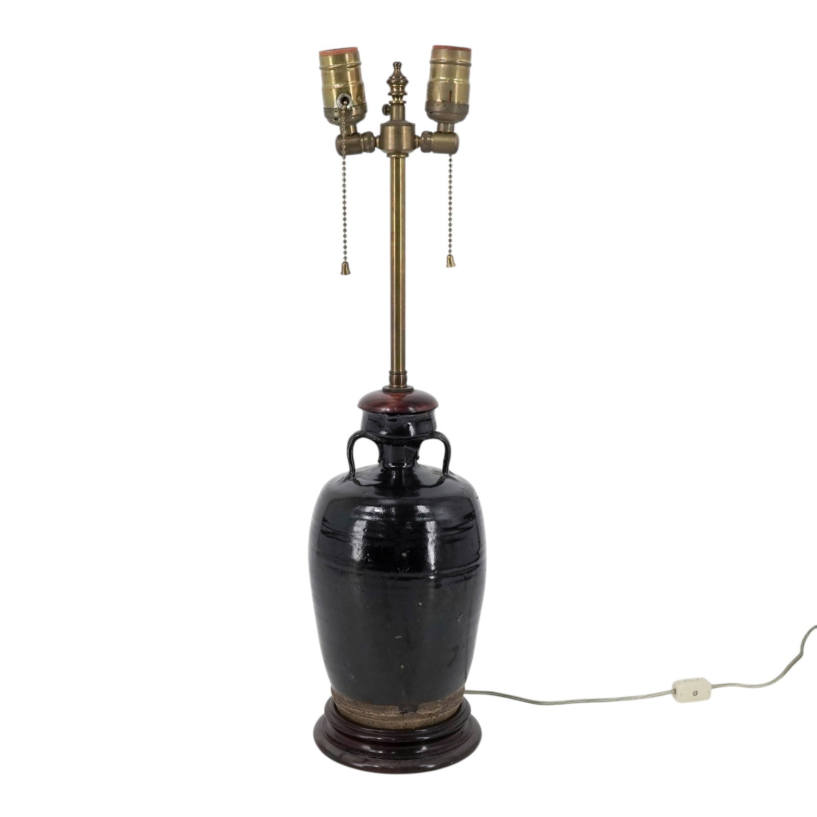 Chinese Export Black Converted Lamp - 2