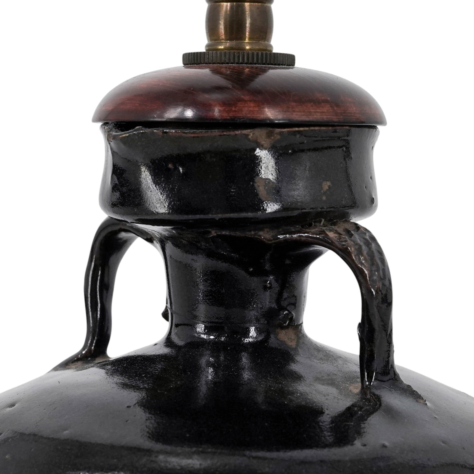 Chinese Export Black Converted Lamp - 5