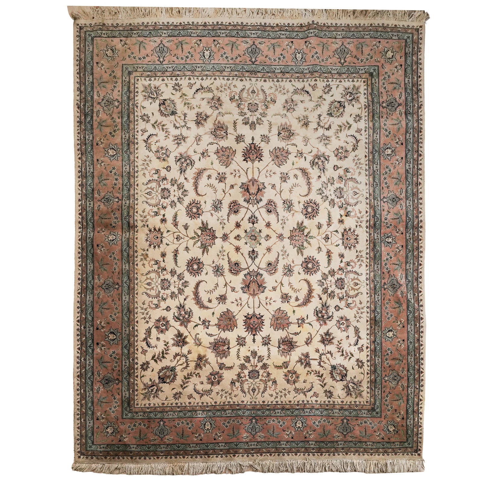 Persian Shah Abbasi Wool Area Rug (1 of 5)