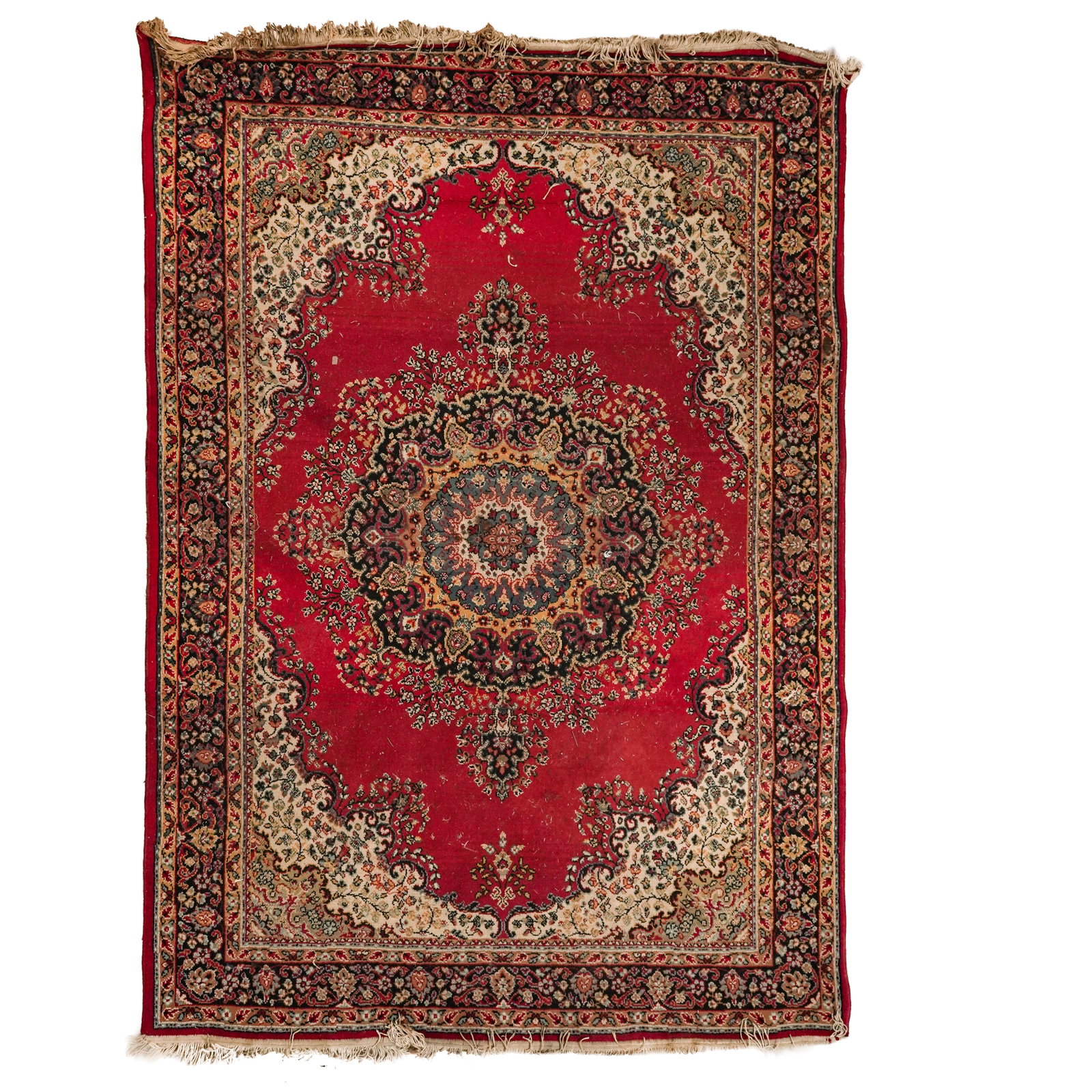 Persian Kerman Wool Area Rug (1 of 6)
