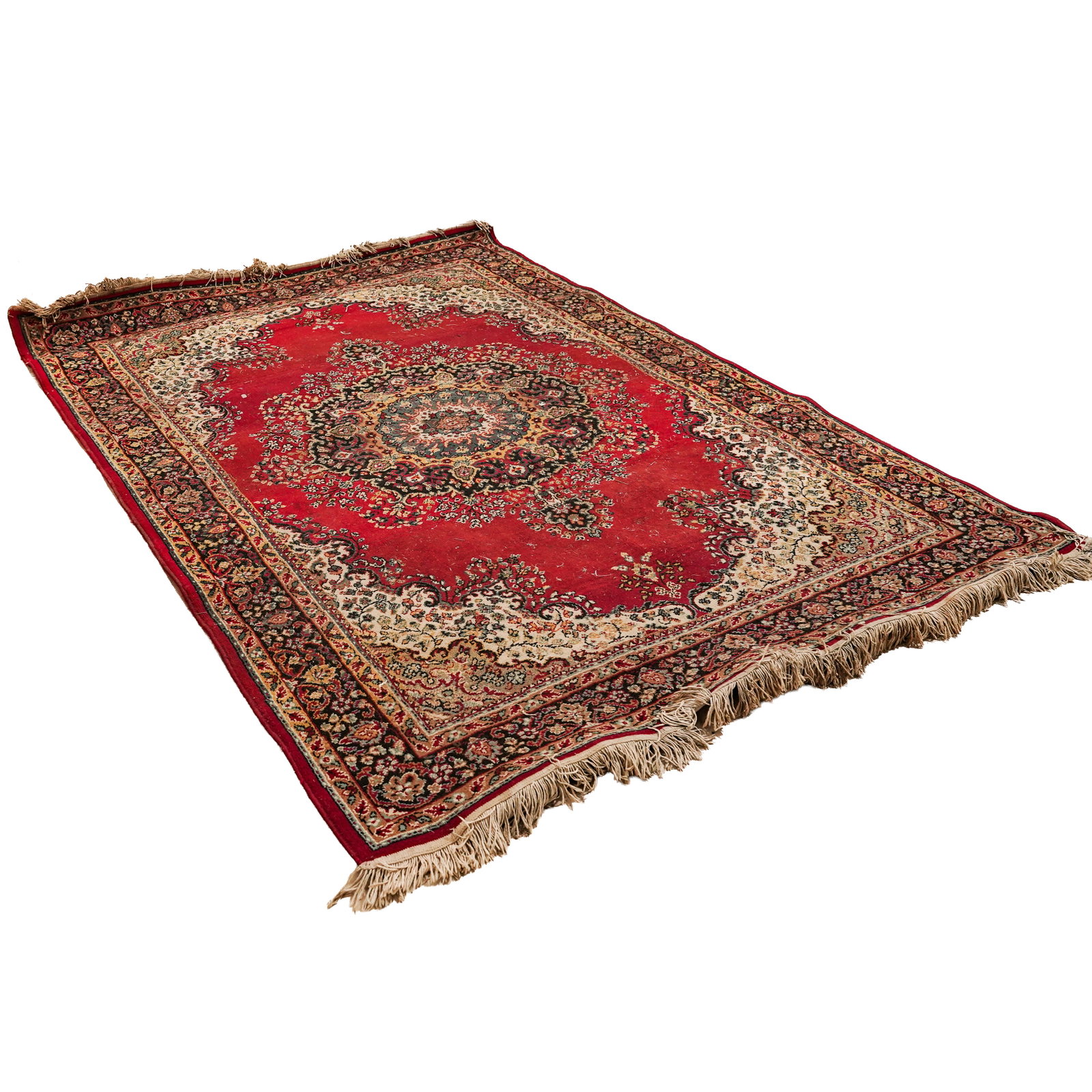 Persian Kerman Wool Area Rug - 4