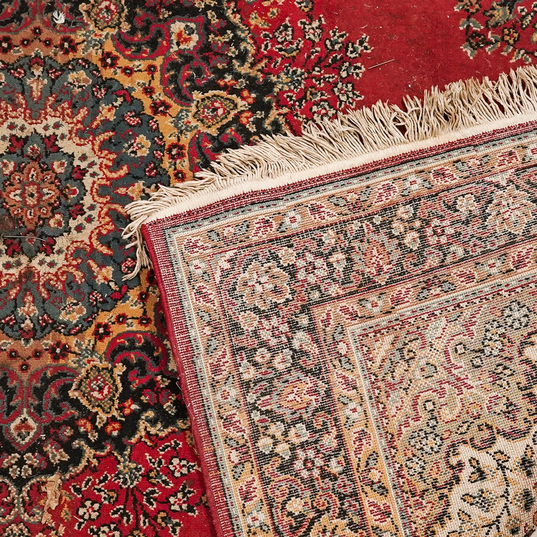 Persian Kerman Wool Area Rug - 5