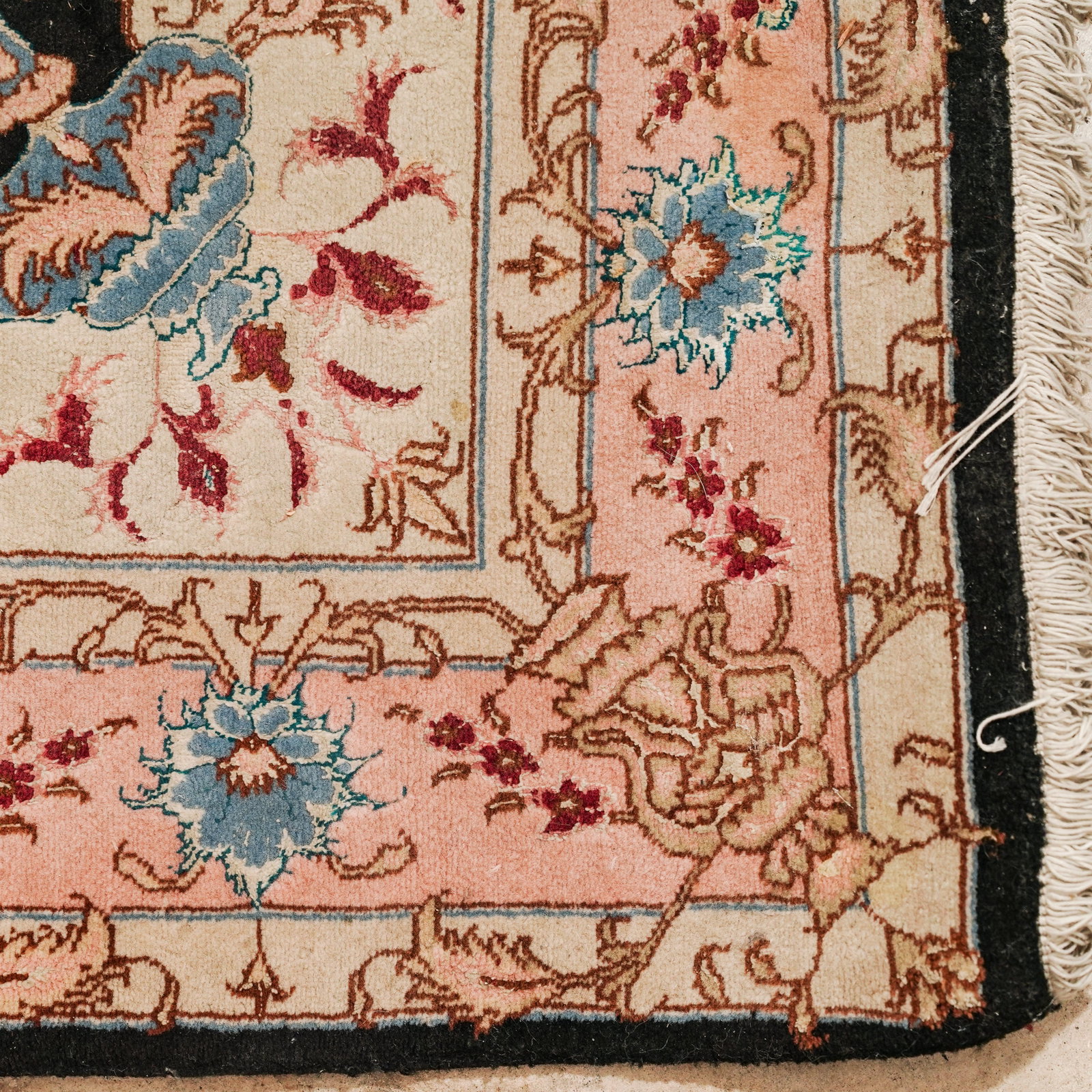 Persian Tabriz Wool Rug - 3