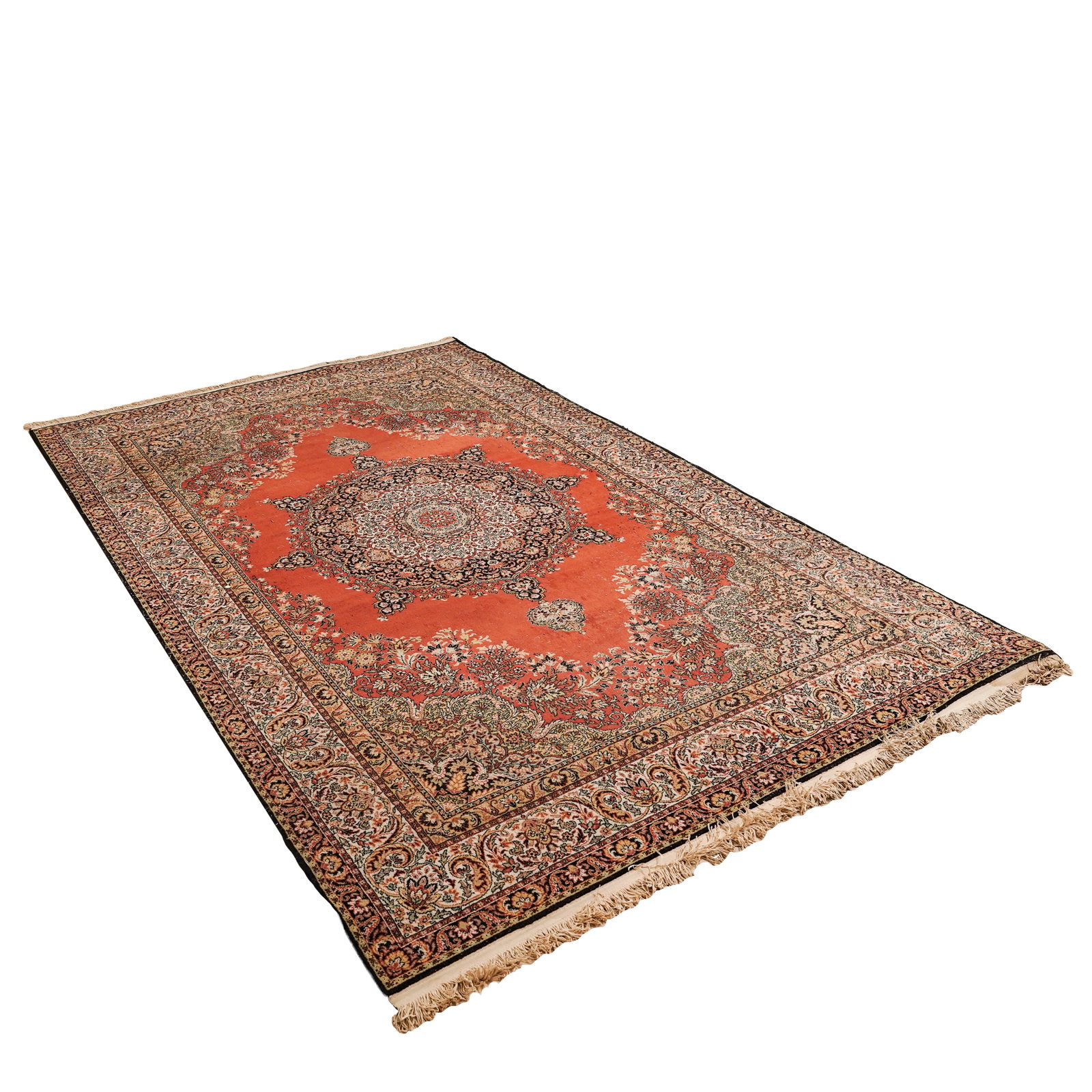 Persian Tabriz Wool Rug - 6