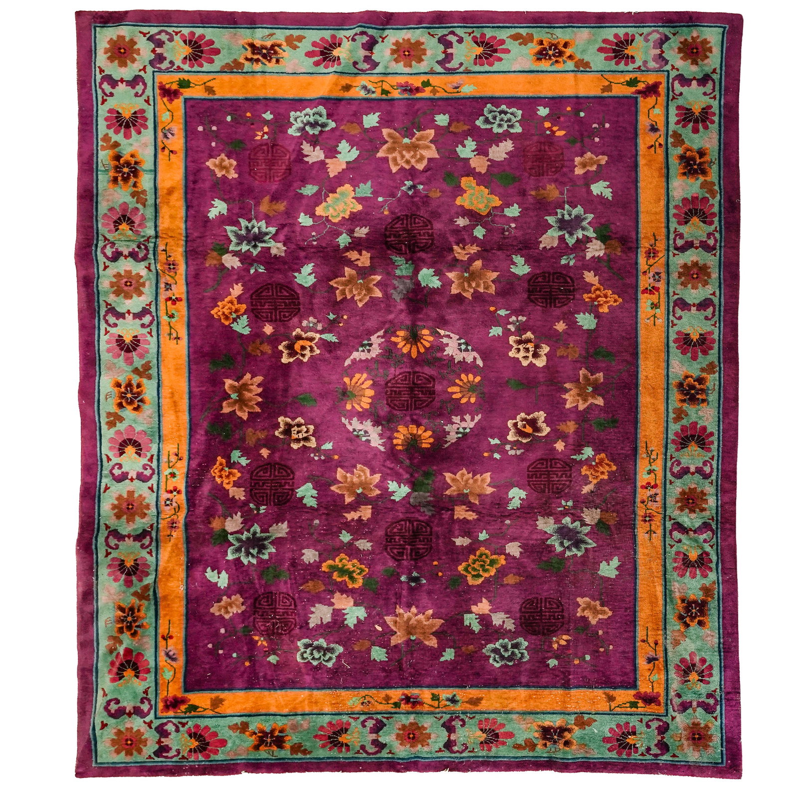 Chinese Art Deco Wool Rug (1 of 6)