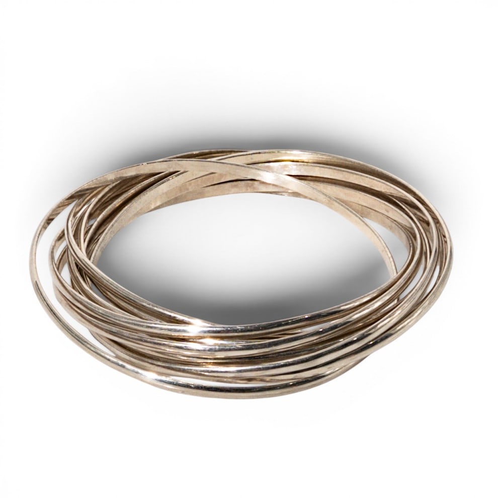 Sterling Silver Multi-Bangle Bracelet - 2