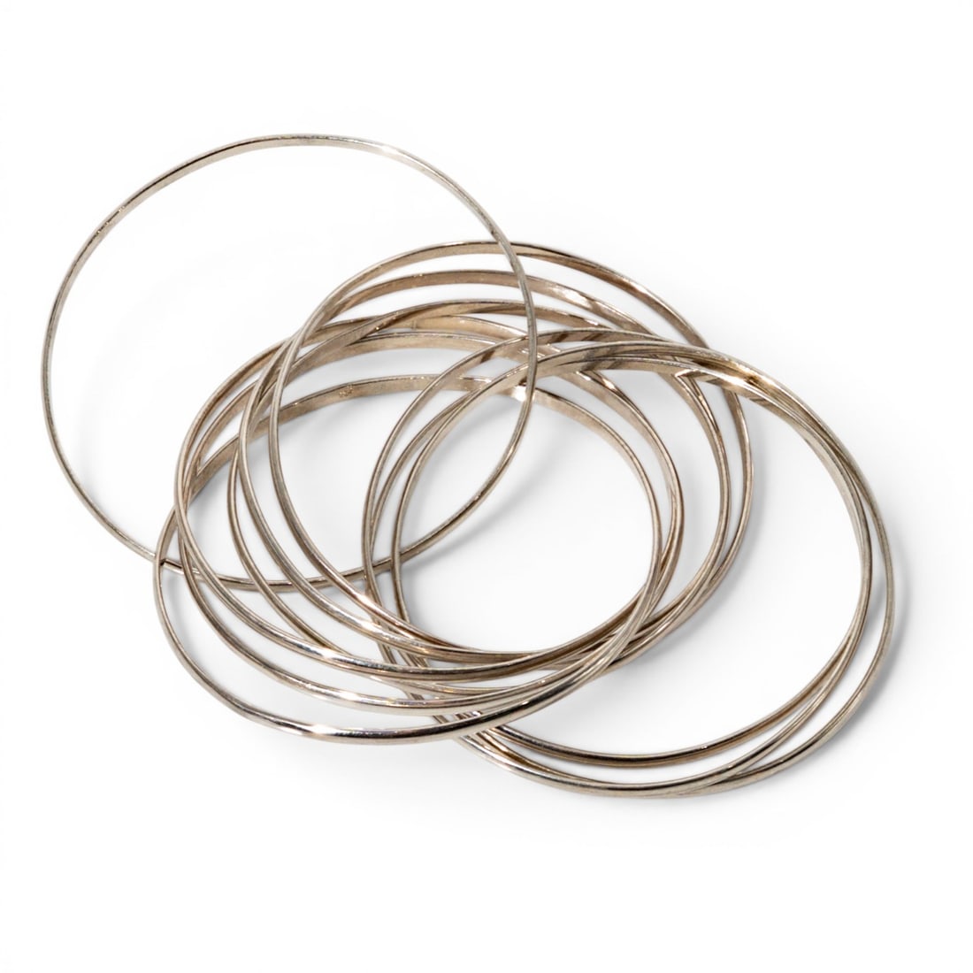 Sterling Silver Multi-Bangle Bracelet - 3