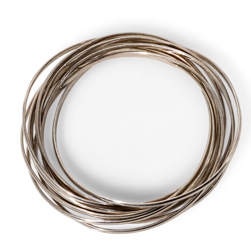 Sterling Silver Multi-Bangle Bracelet - 4