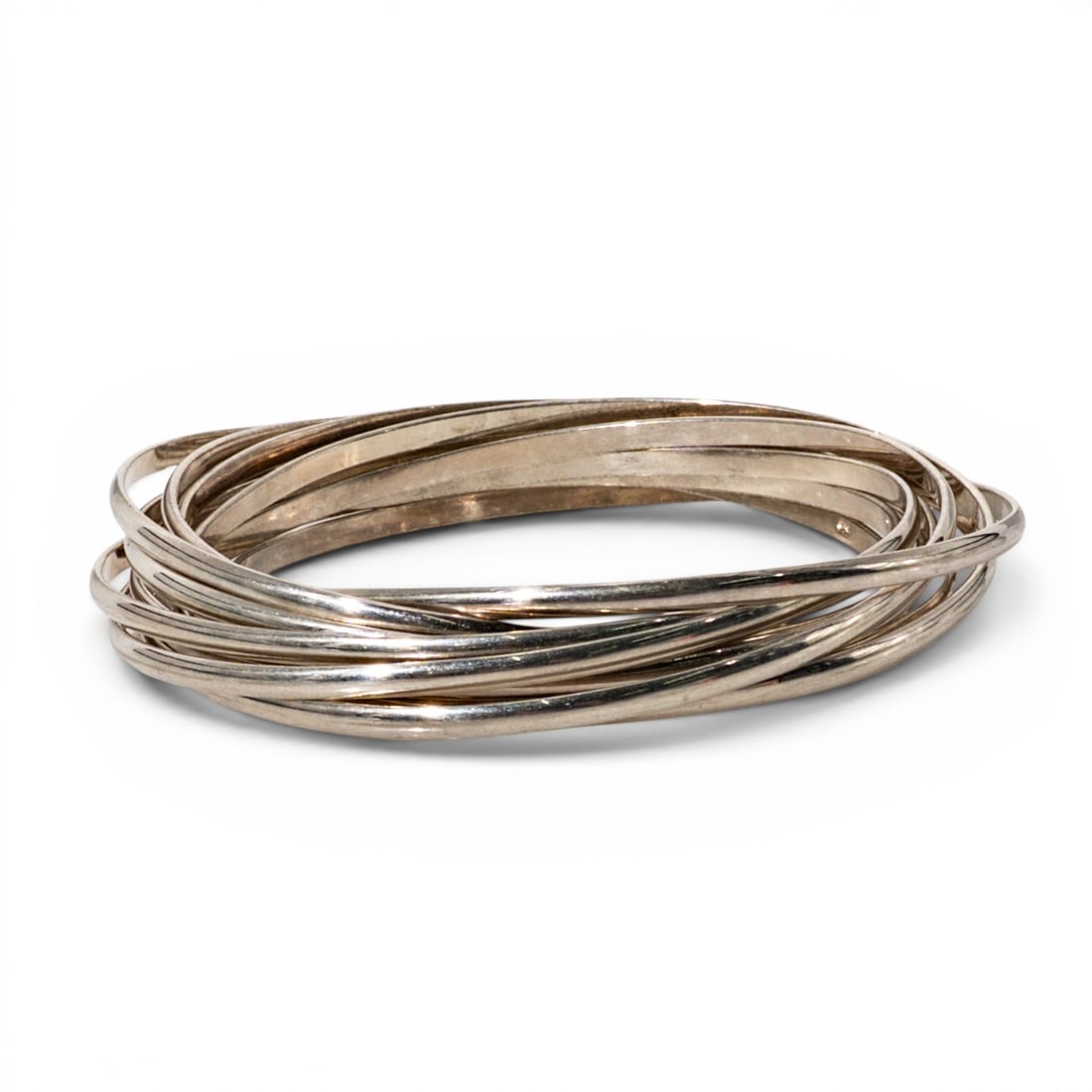 Sterling Silver Multi-Bangle Bracelet - 5