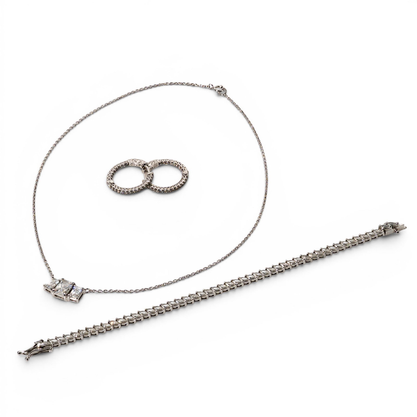 Sterling Silver Multi-Bangle Bracelet - 7
