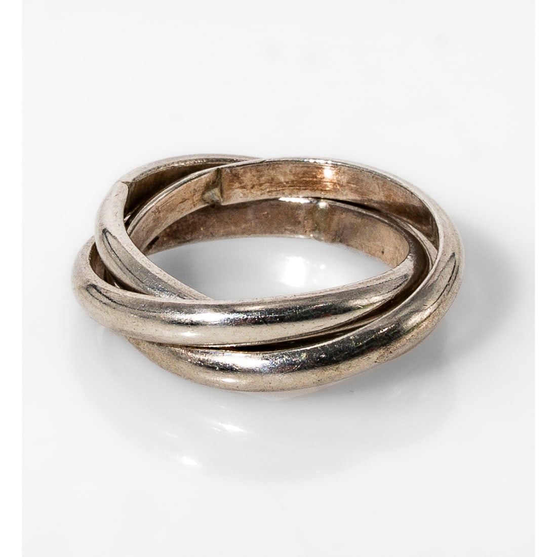 Mexican Sterling Silver Trinity ring - 2
