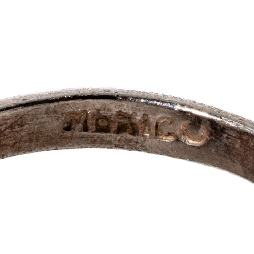 Mexican Sterling Silver Trinity ring - 6