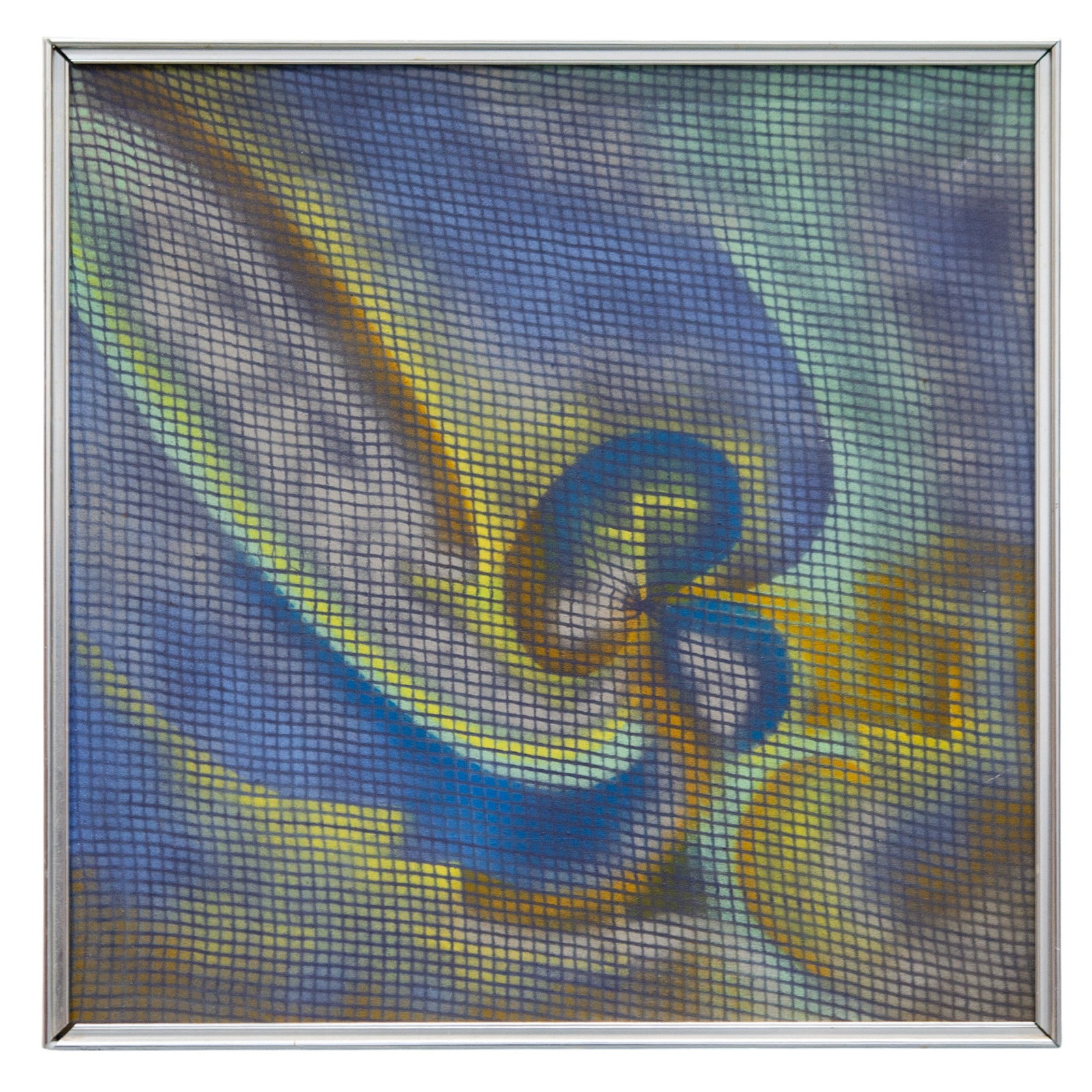 Bondzeit Optical Art Acrylic Airbrush On Canvas: Bondzeit Optical Art Acrylic Airbrush On Canvas Circa 1970s. Probably American This Optical Art (Op Art) painting by the artist who signs as Bondzeit stands as a striking example of mid-century