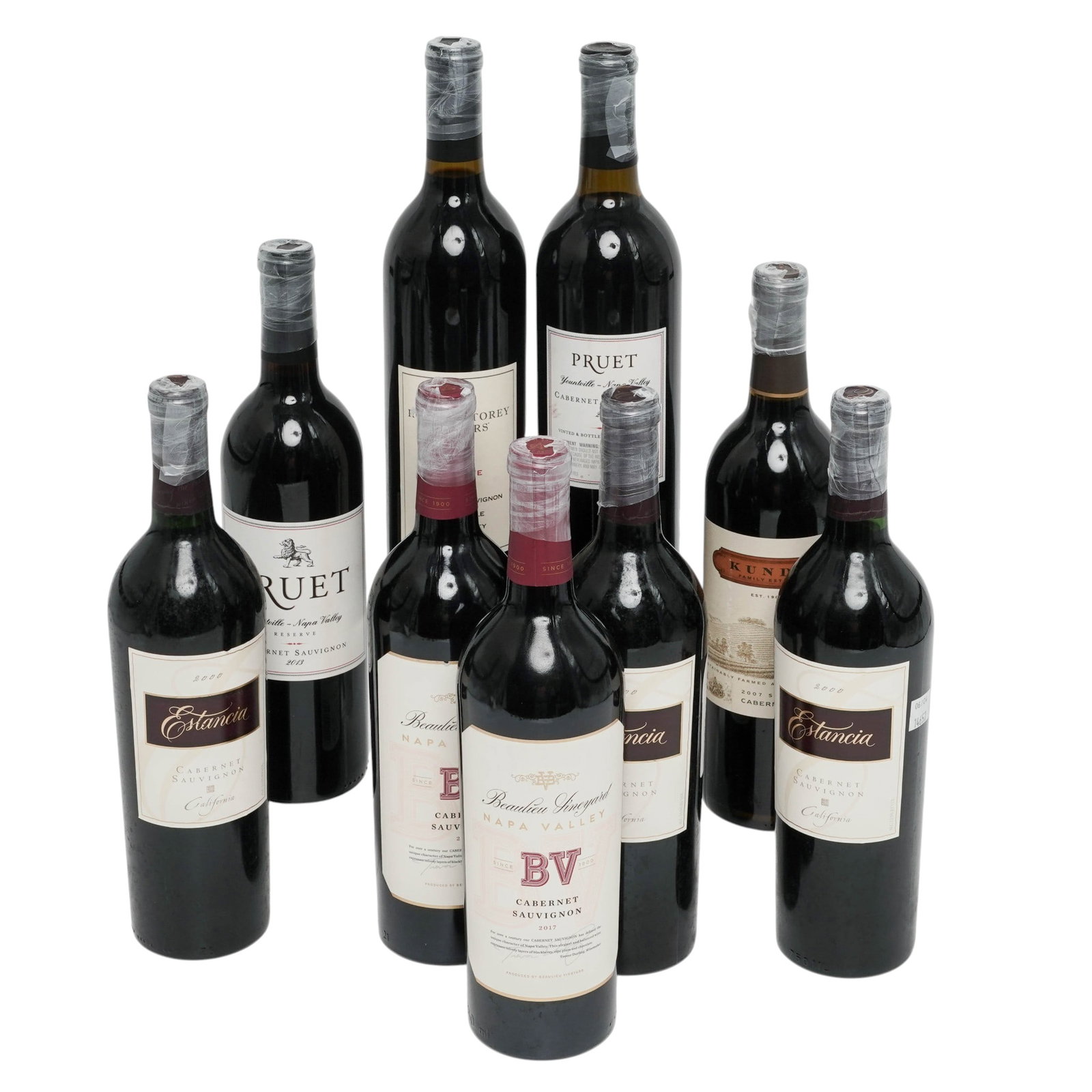 (9 pc) Napa Valley Assorted Cabernet Sauvignon Wine Bottles (1 of 15)