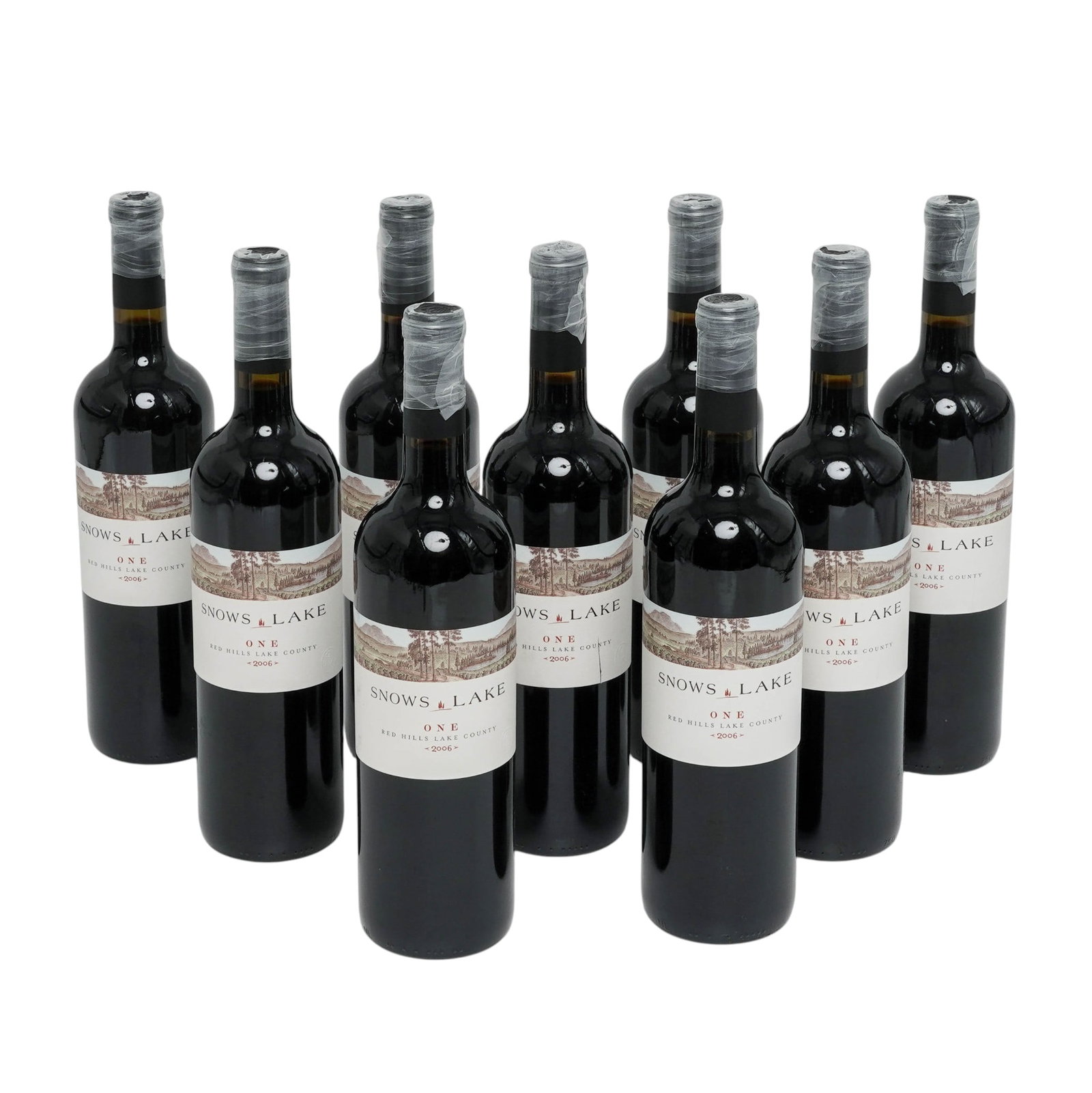 (9 pc) 2006 Snows Lake "One" Cabernet Sauvignon (1 of 8)