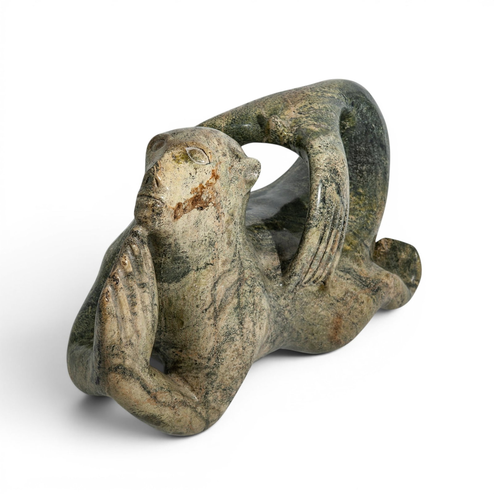 Intuit Soapstone Carving Depicting Praying Sedna (1 of 5)