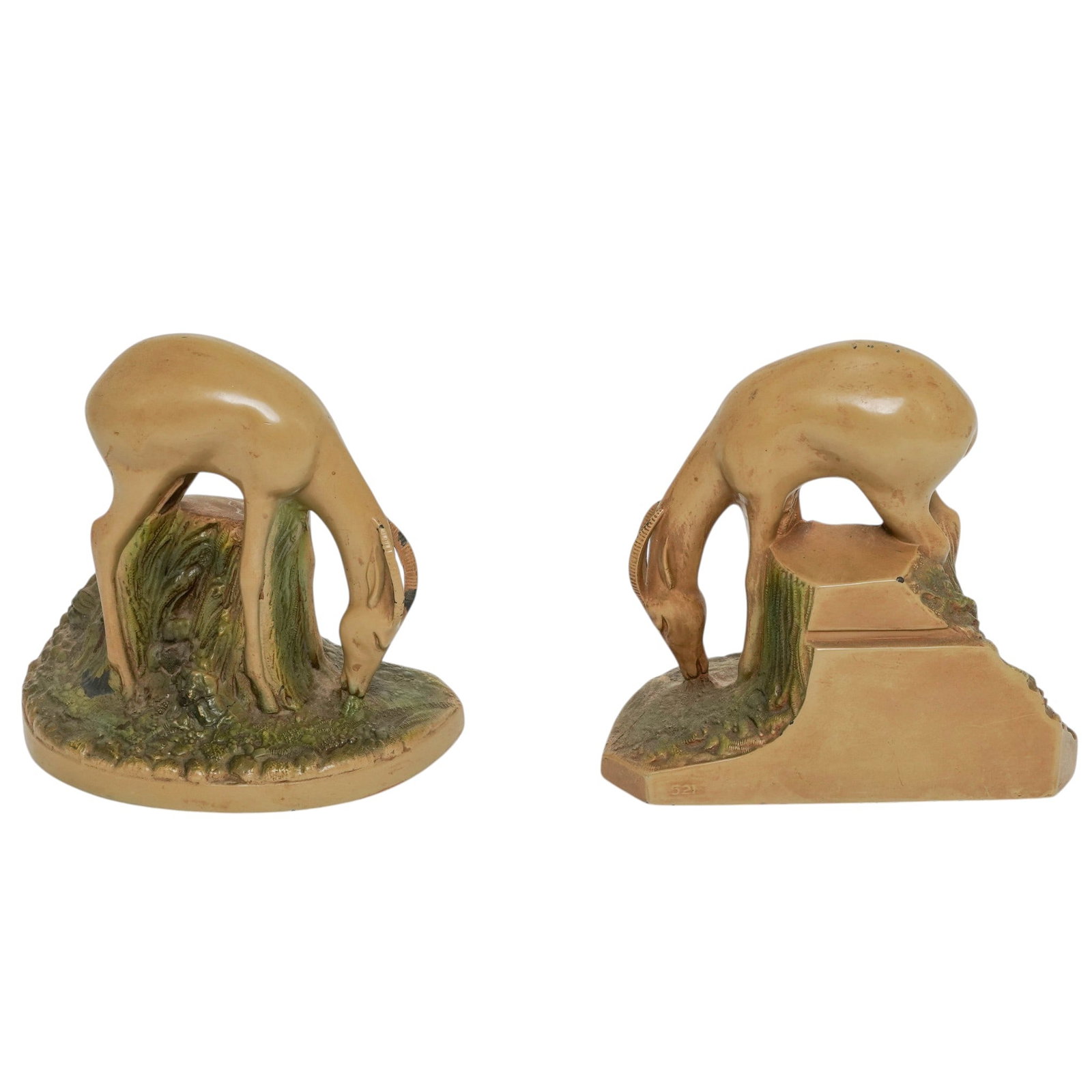 Pair Of Ronson Art Deco Polychrome Metal Bookends (1 of 6)