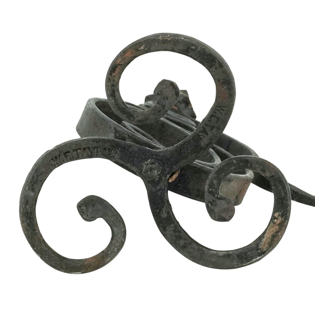 Rustic Wrought Iron Coiled-Stem Candlestick - 5