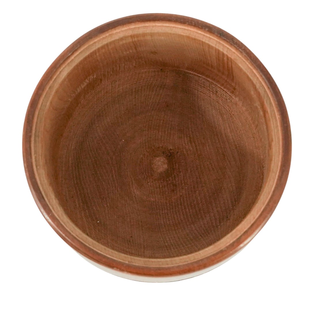 Pair Lidded Cylindrical Wooden Boxes - 4