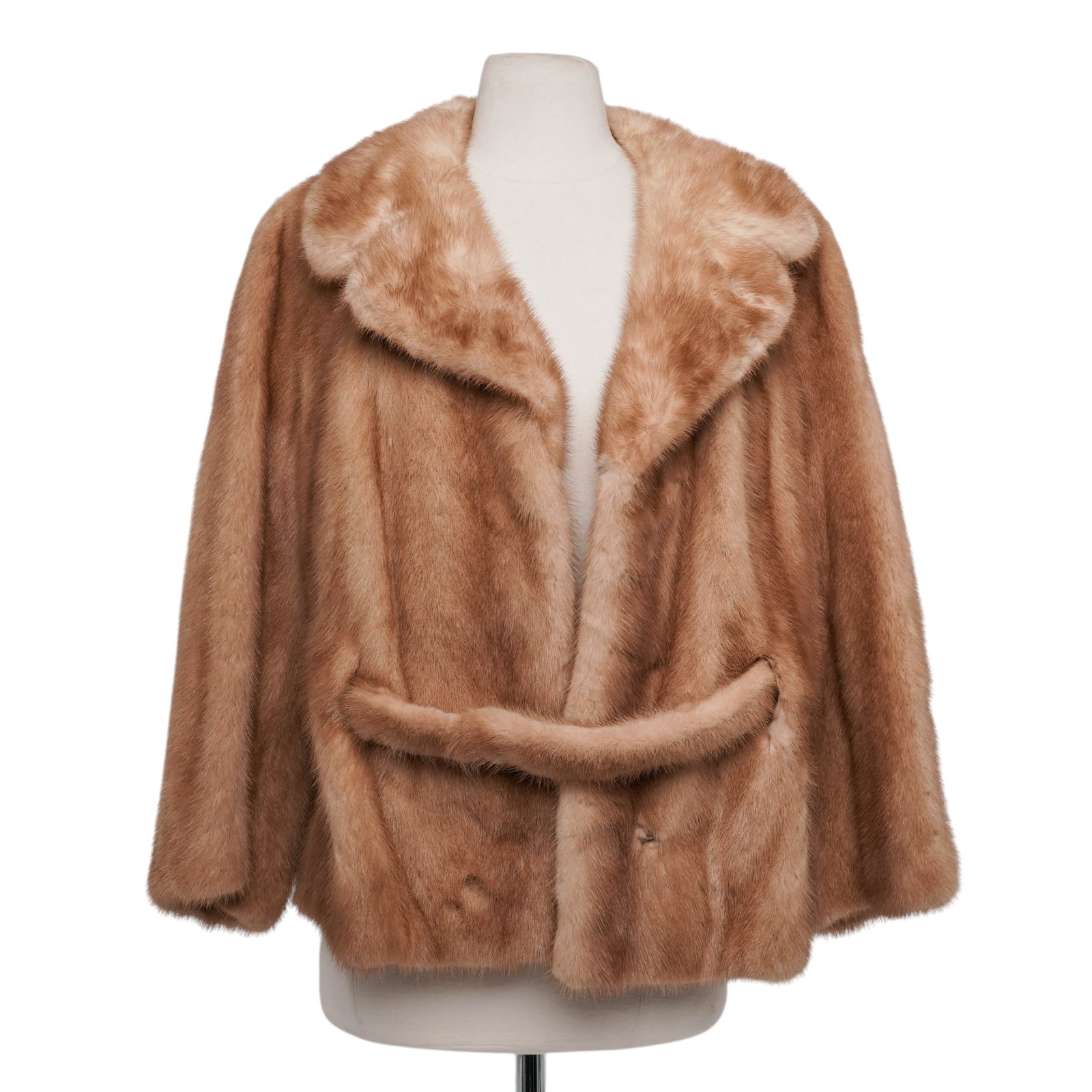 Vintage Blonde Mink Fur Crop Jacket (1 of 9)