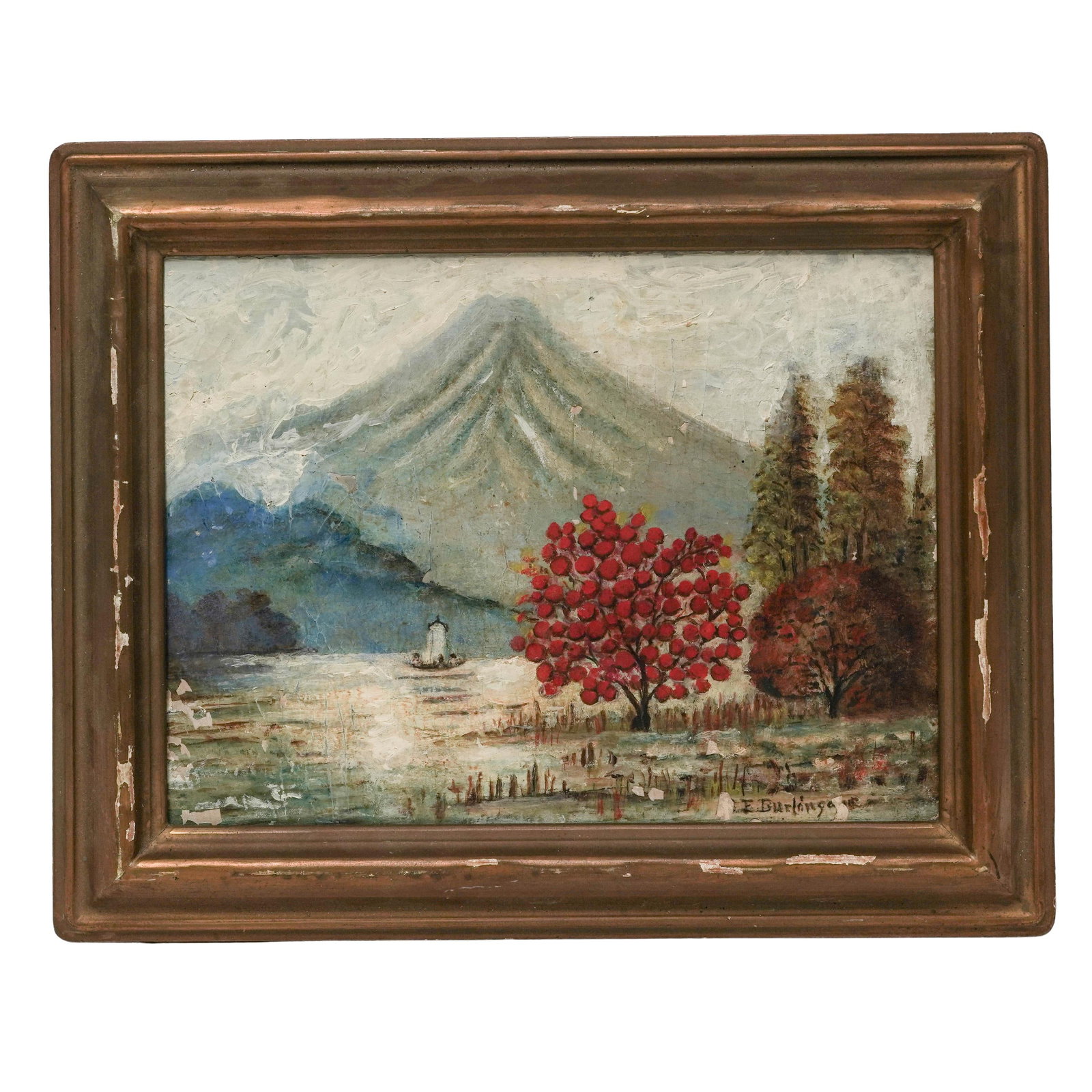 Signed Landscape Oil On Board Painting (1 of 8)