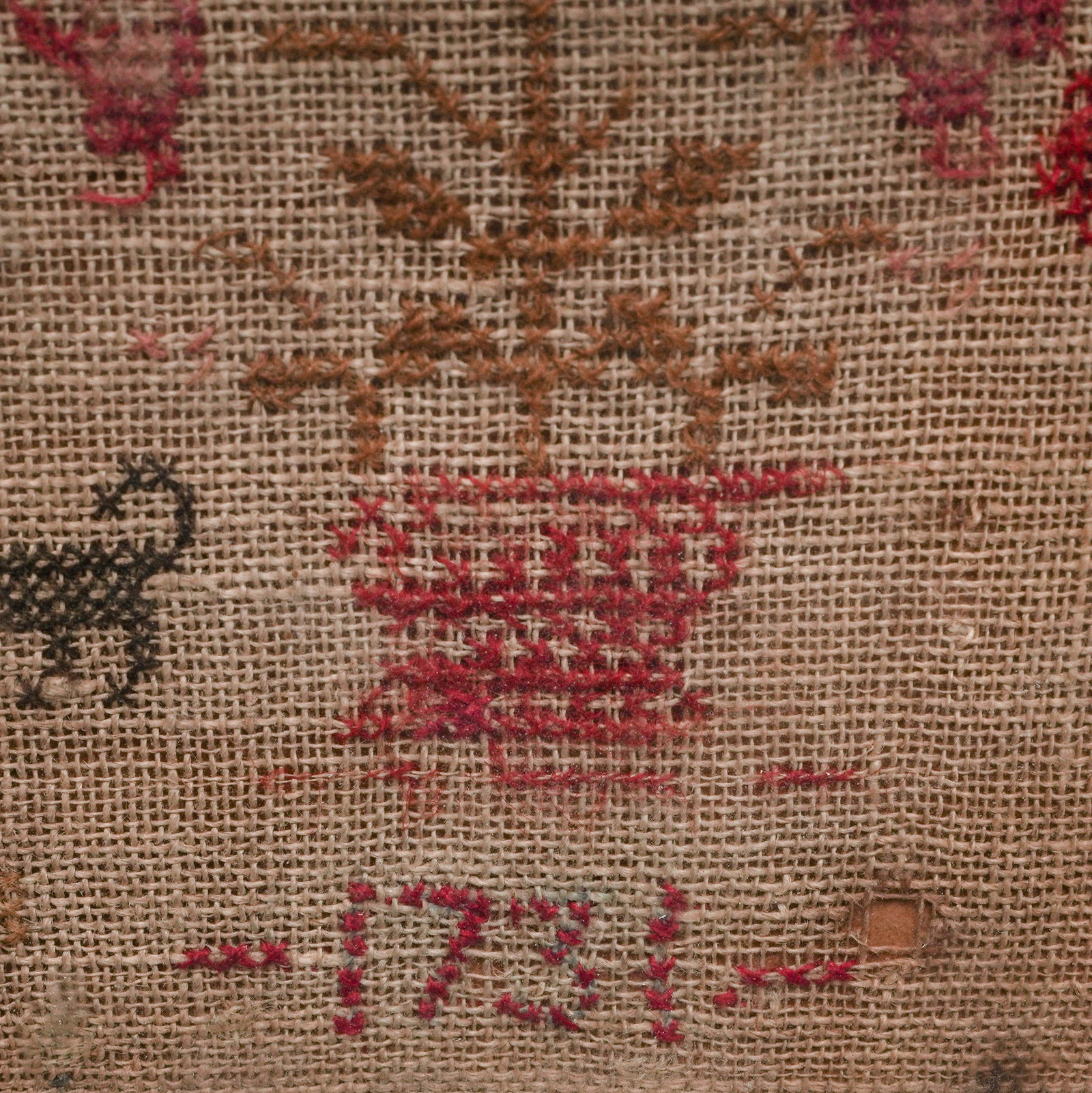 Antique English Needlework Sampler - 2