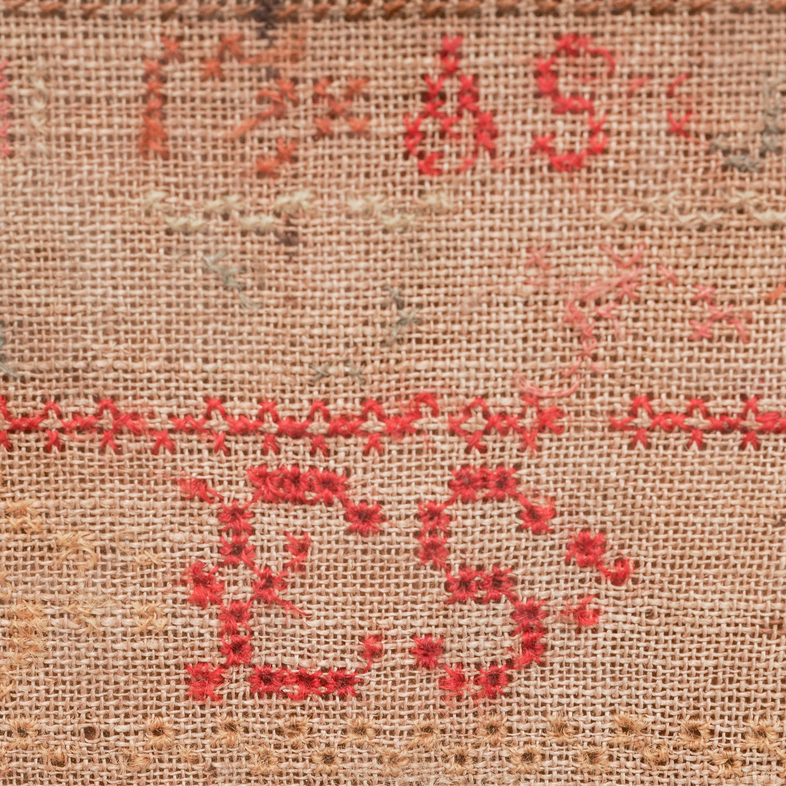 Antique English Needlework Sampler - 3