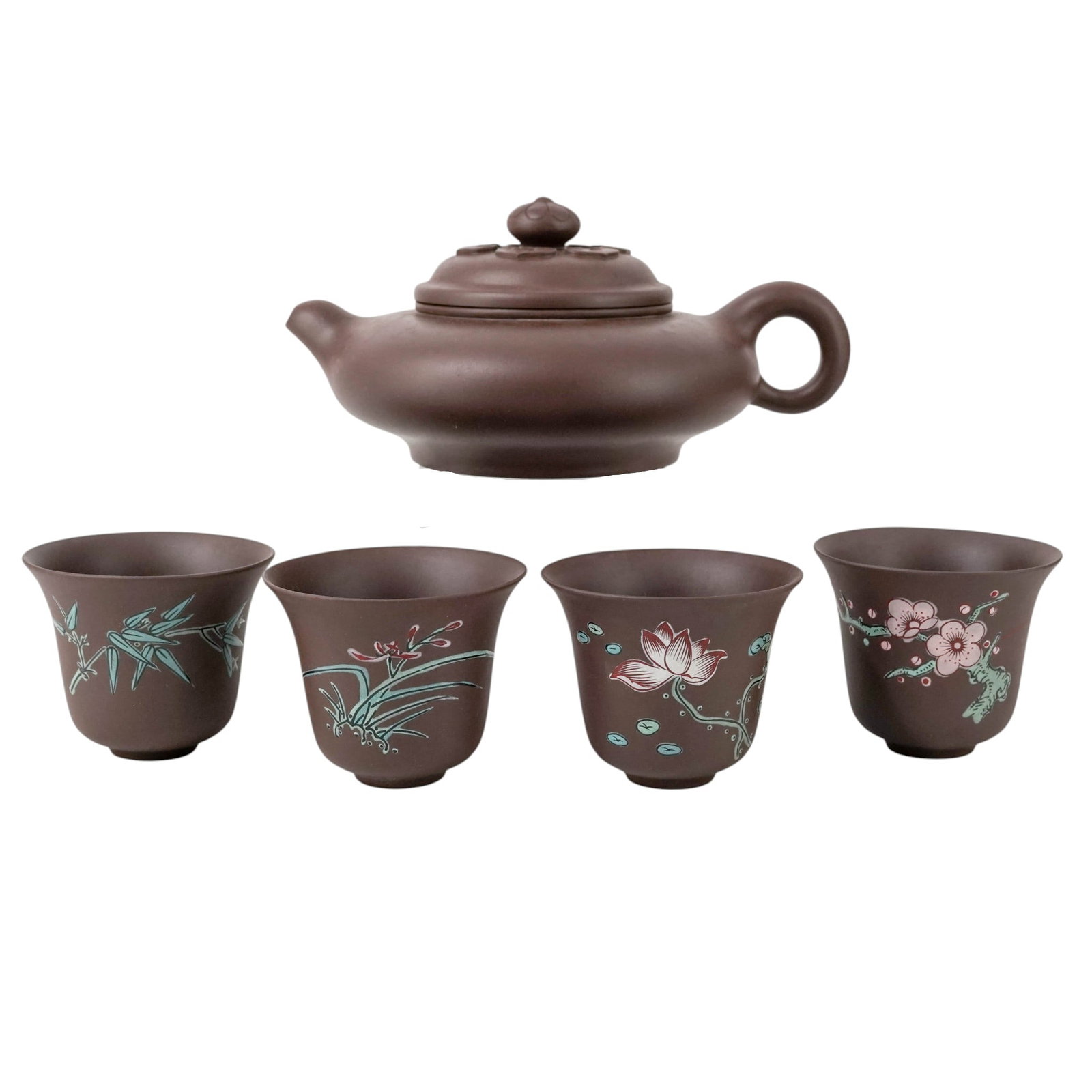 Vintage Yixing Zisha Clay Tea Service Set (1 of 16)