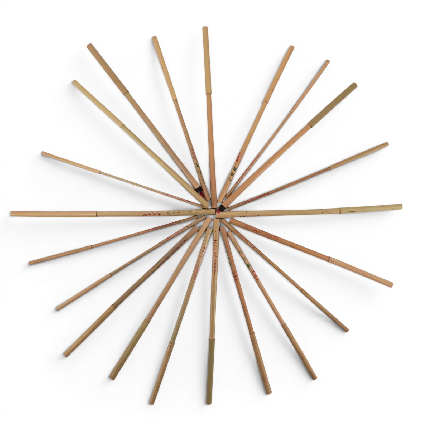(22 pc) Grouping of Vintage Chinese Calligraphy Brushes (1 of 6)