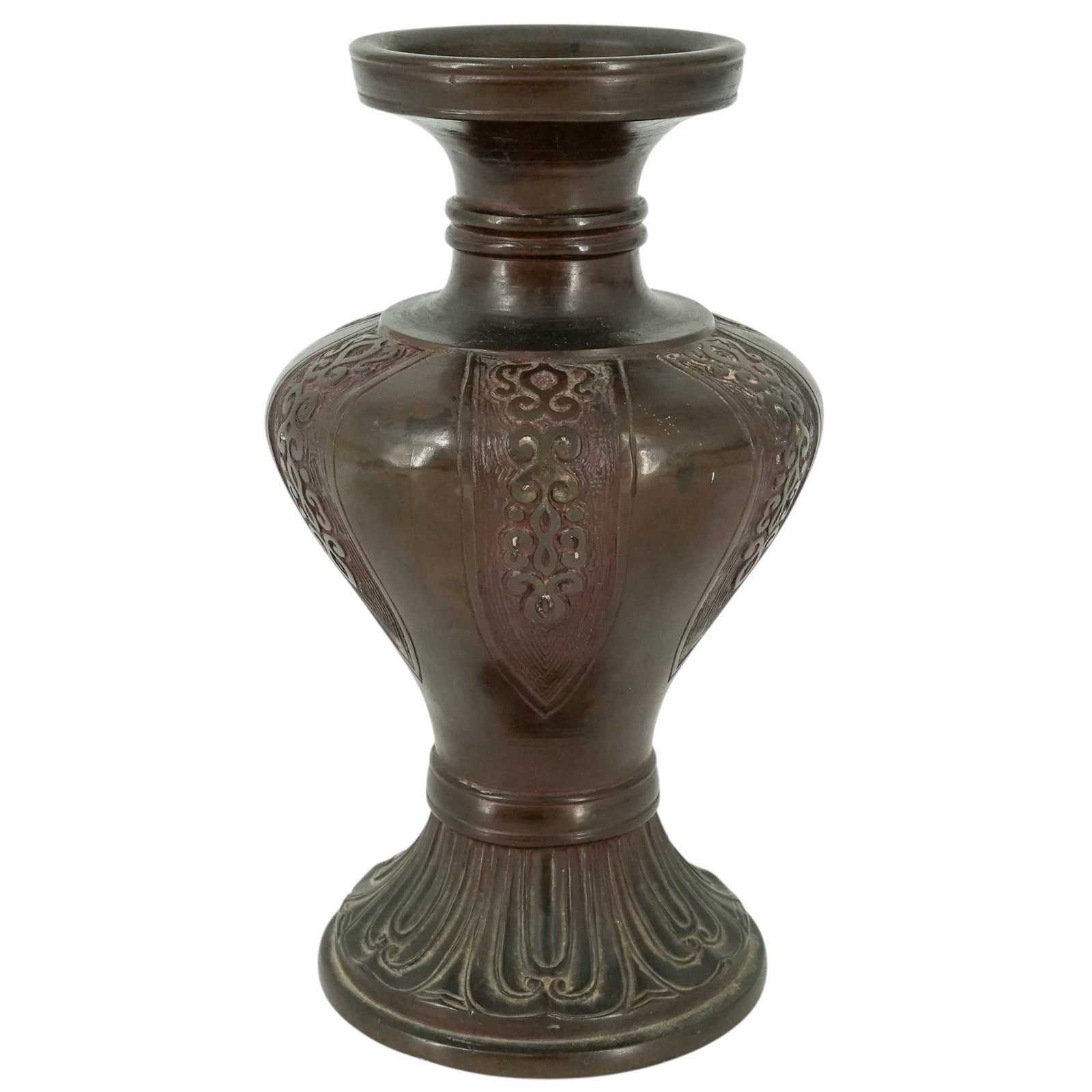 Antique Chinese Bronze Vase, Signed (1 of 7)