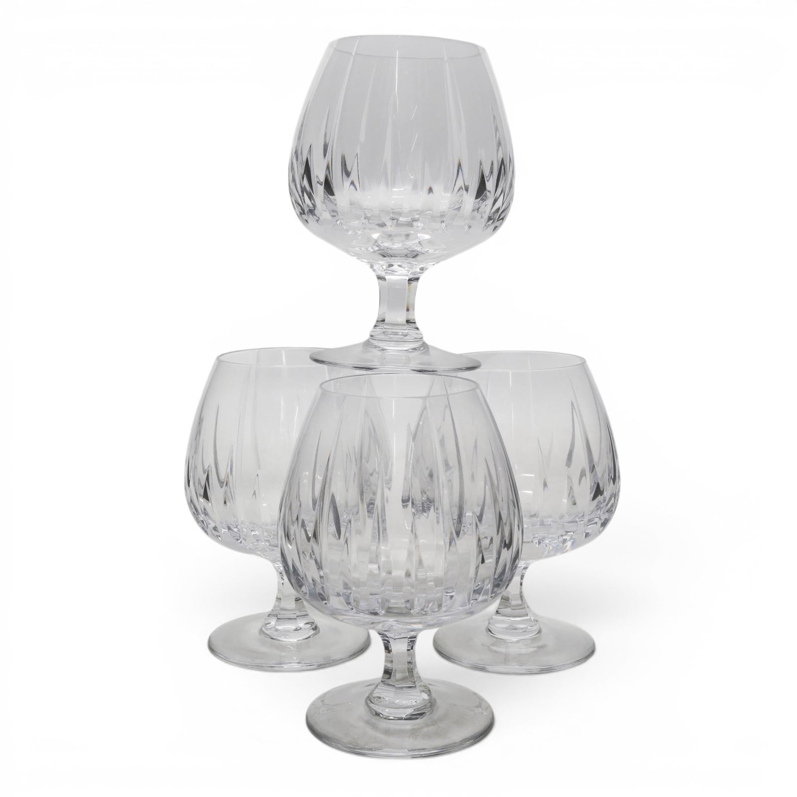 (4 pc) Mikasa Arctic Lights Crystal Brandy Snifters (1 of 4)