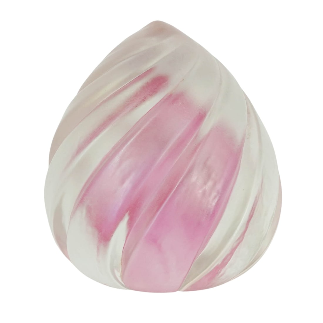 Maytum Studio Art Glass Pink Swirl Iridescent Paperweight (1 of 5)
