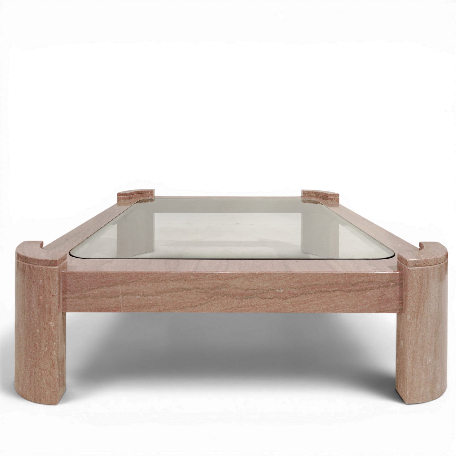 Karl Springer Mark II Marble Coffee Table: Karl Springer Mark II Marble Coffee Table Late 20th century Karl Springer "Mark II" style coffee table, a highly recognizable silhouette from his high-end, 1970s and 1980s postmodern collections. The 