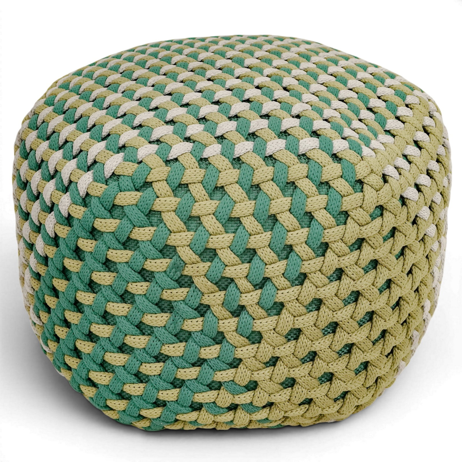 B & B Italia Tramae Outdoor Pouf: B & B Italia Tramae Outdoor Pouf 21st century, Italian A Tramae outdoor pouf, designed by the studio unPIZZO for the luxury Italian brand B&B Italia. It is built for outdoor durability using a polyeth