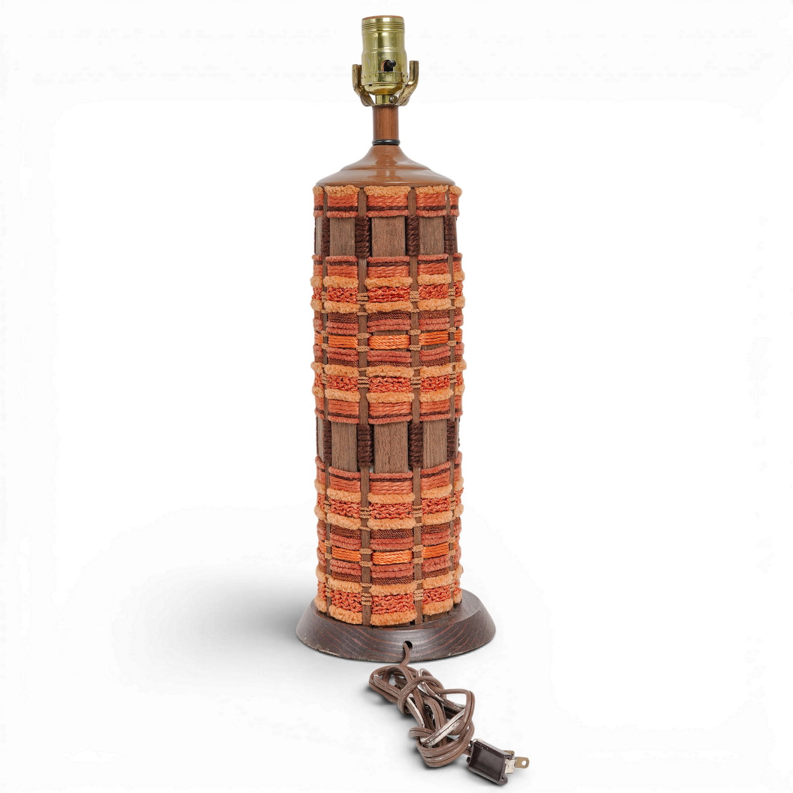 Mid Cent. Woven Table Lamp - 2