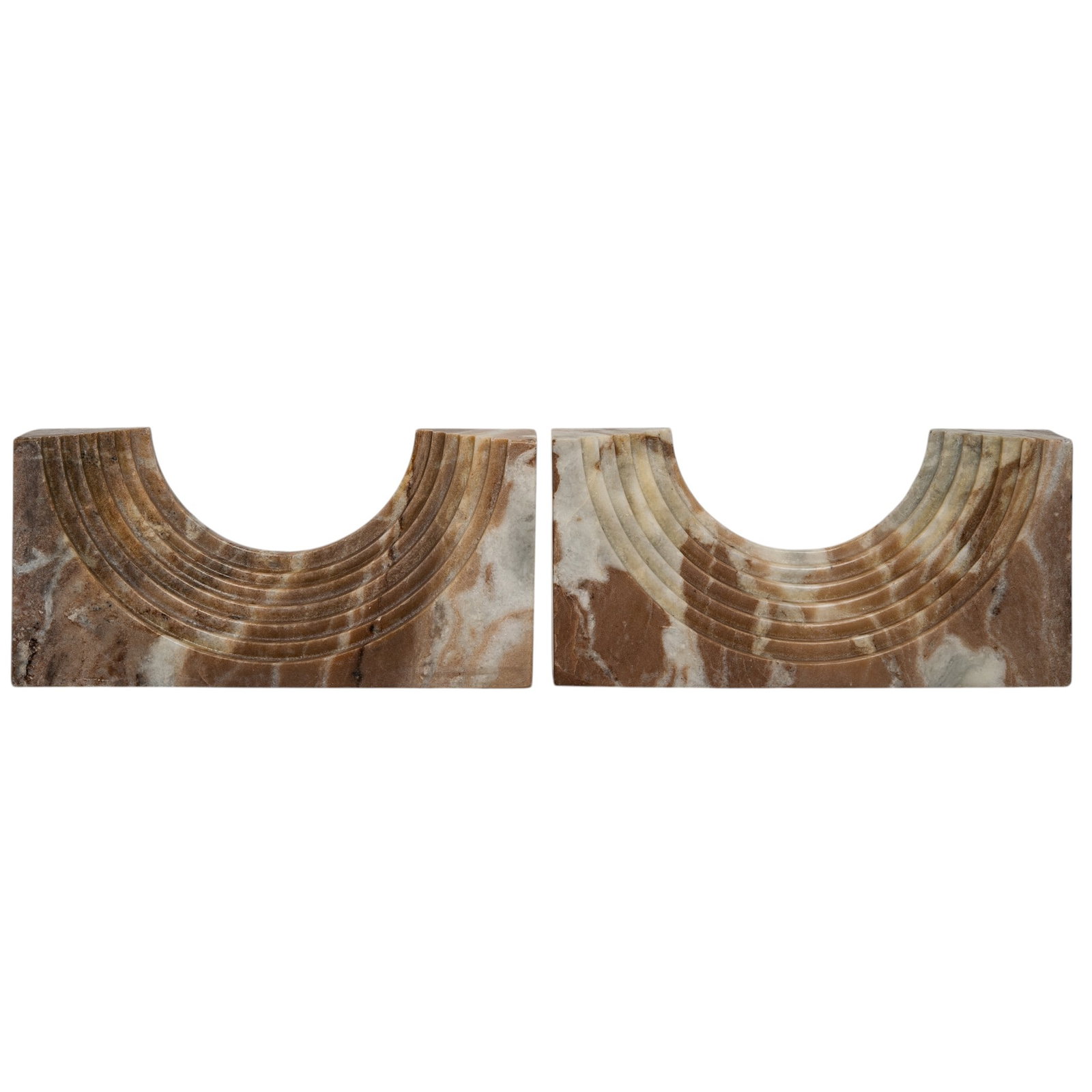 Pair Marble Decorative Sculptures - 2
