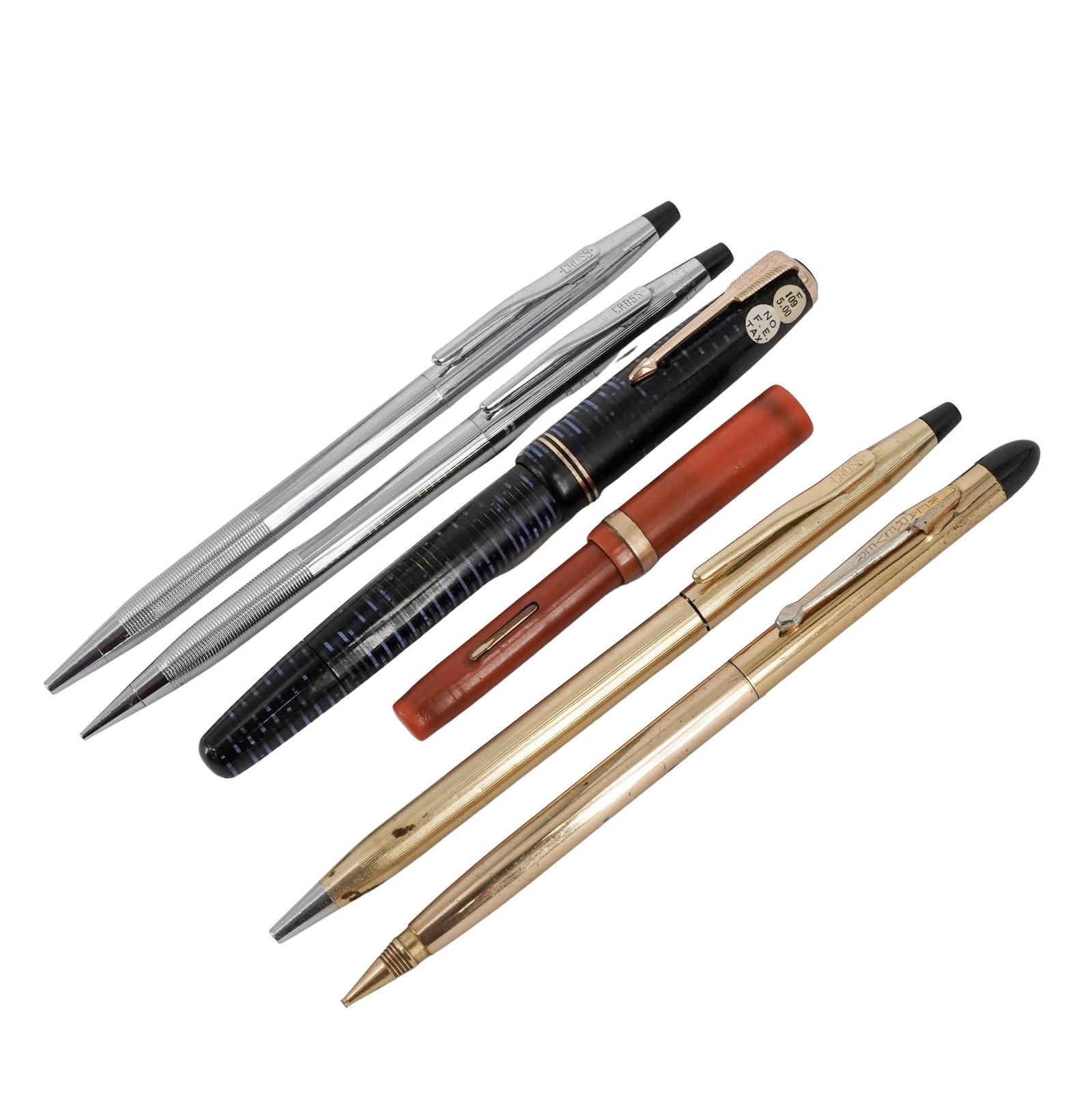 (6pc) Lot of Vintage Fountain & Ballpoint Pens (1 of 8)