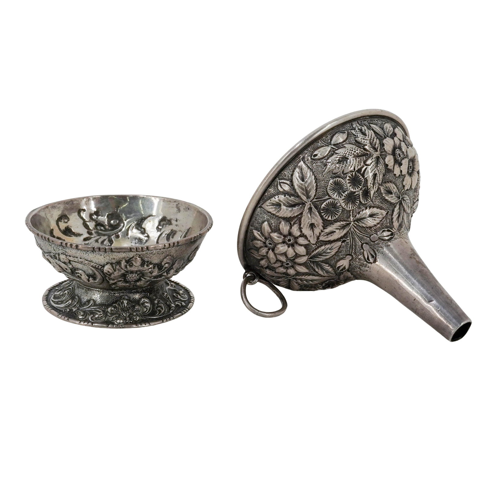 (7 pcs) Antique Sterling Silver Tableware - 12