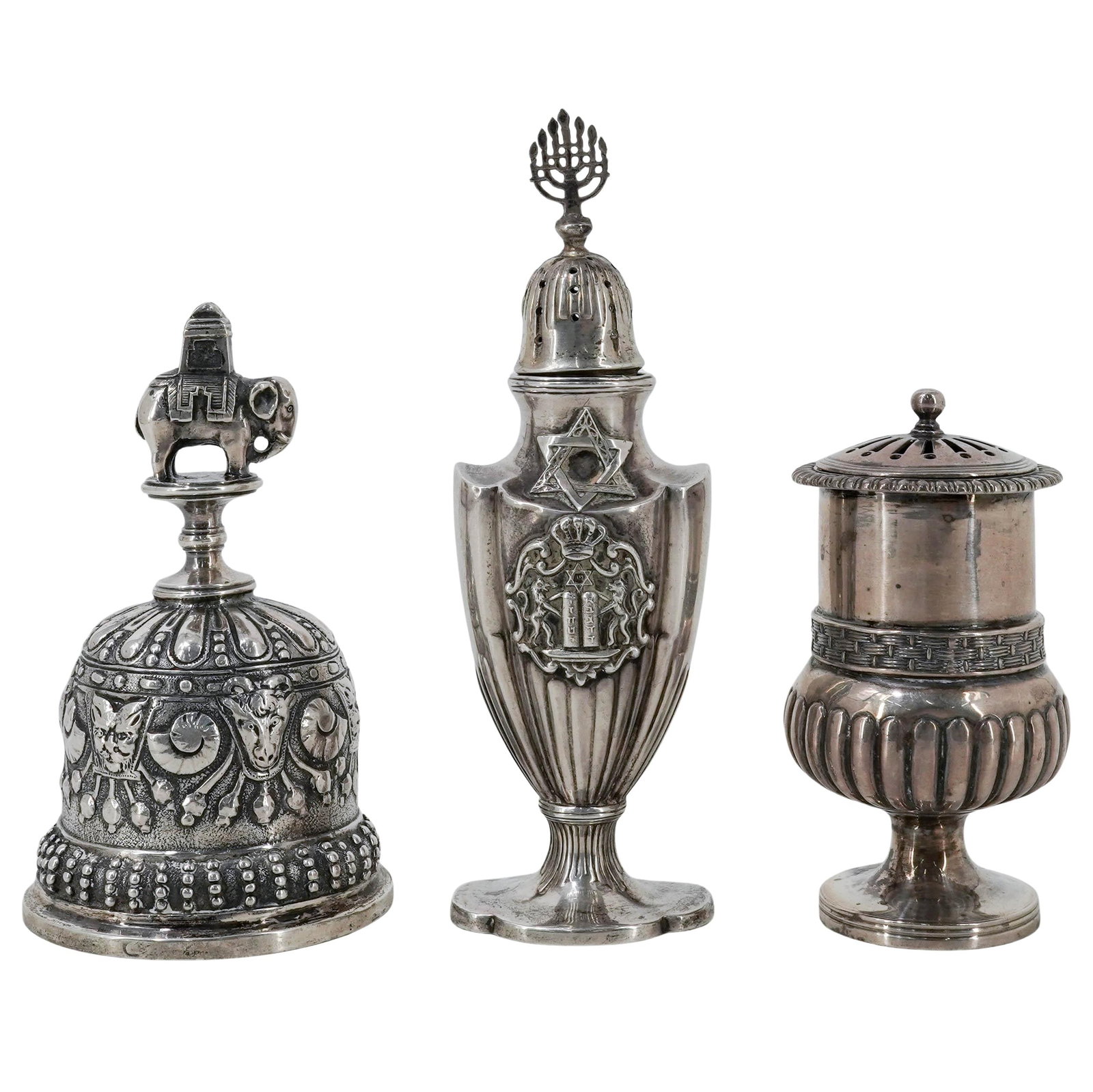 (7 pcs) Antique Sterling Silver Tableware - 7