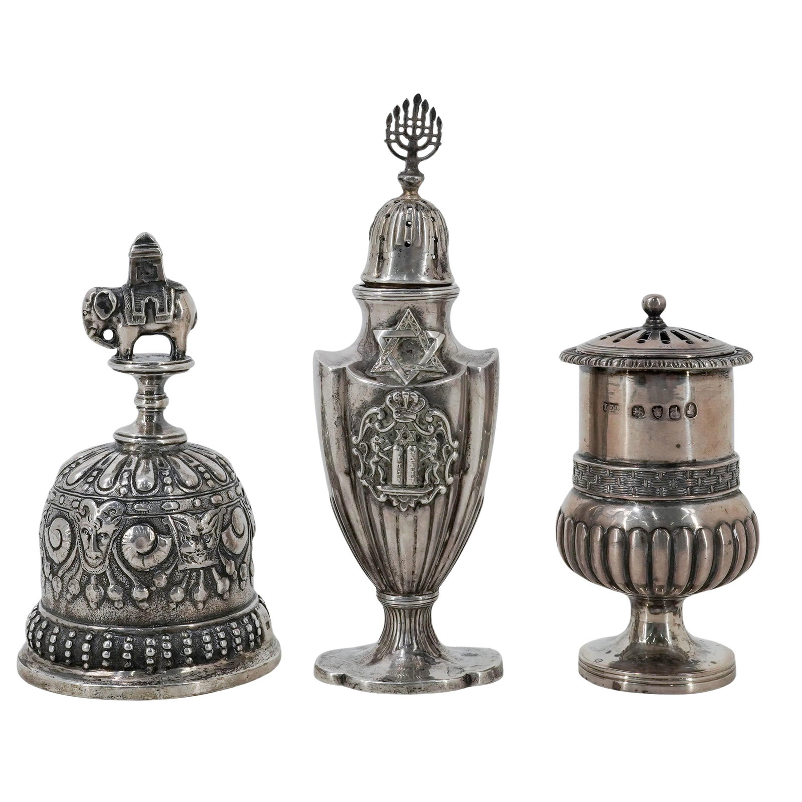 (7 pcs) Antique Sterling Silver Tableware - 9