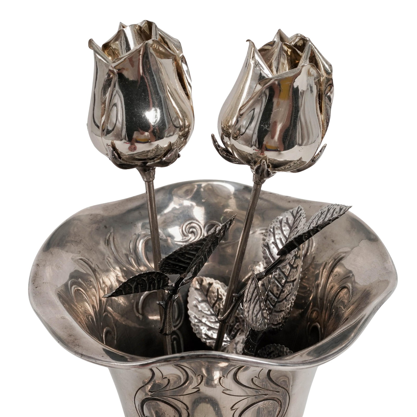 (7 pcs) Antique Sterling Silver Tableware - 9