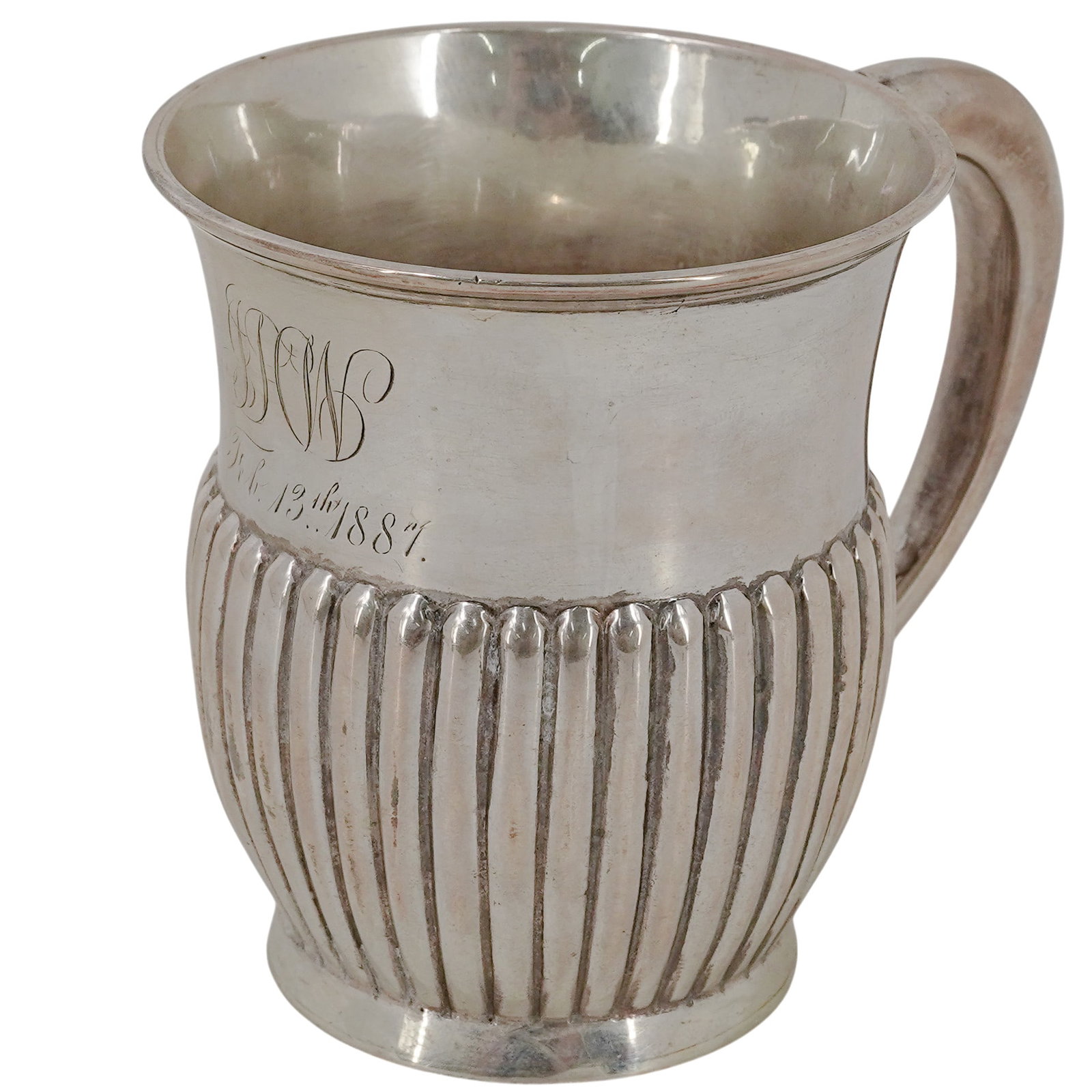 Victorian Black, Starr & Frost Sterling Silver Christening Mug (1 of 8)