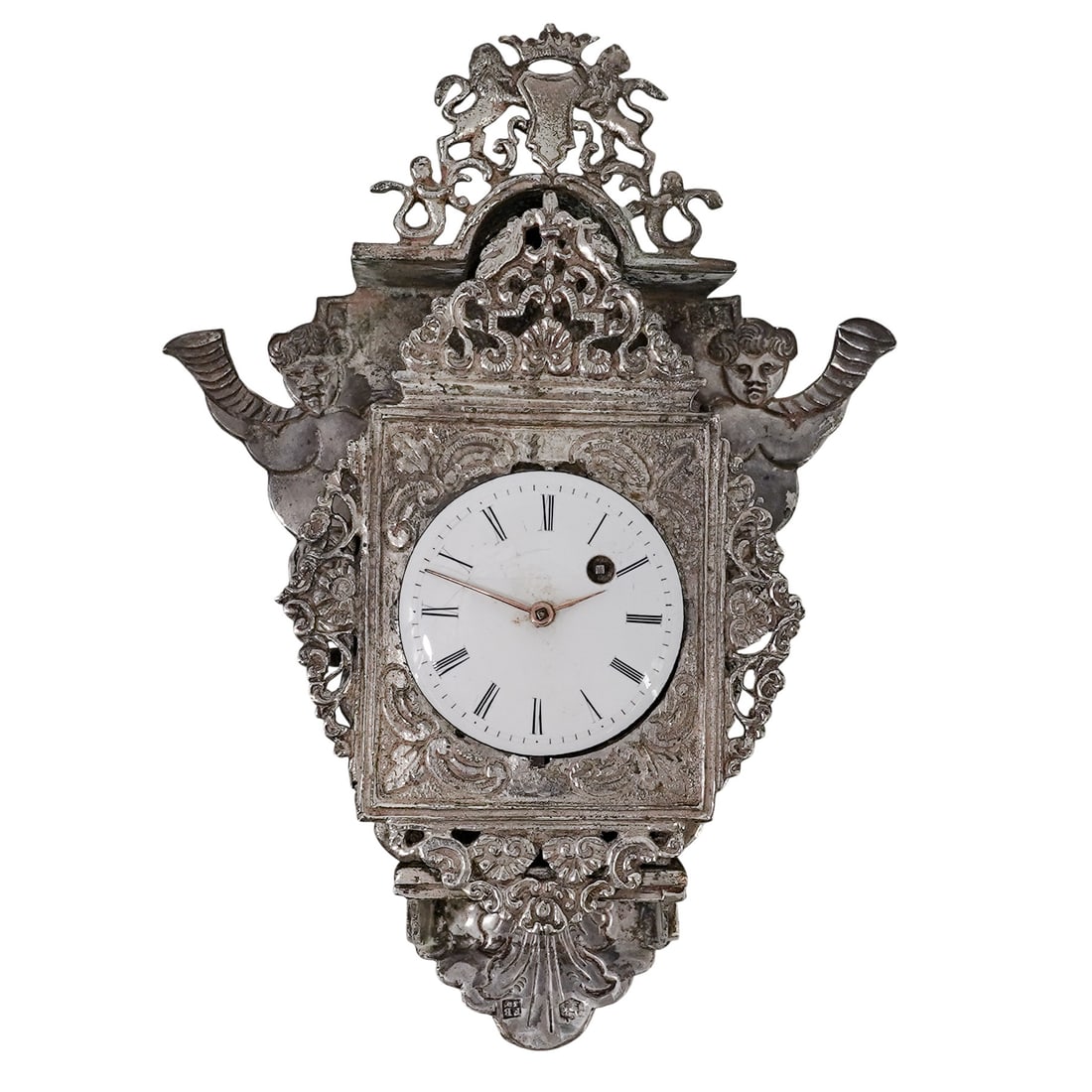 Fridrich Binder (Germany, 1847-1933) Pocket Watch in Sterling Silver Figural Frame (1 of 7)