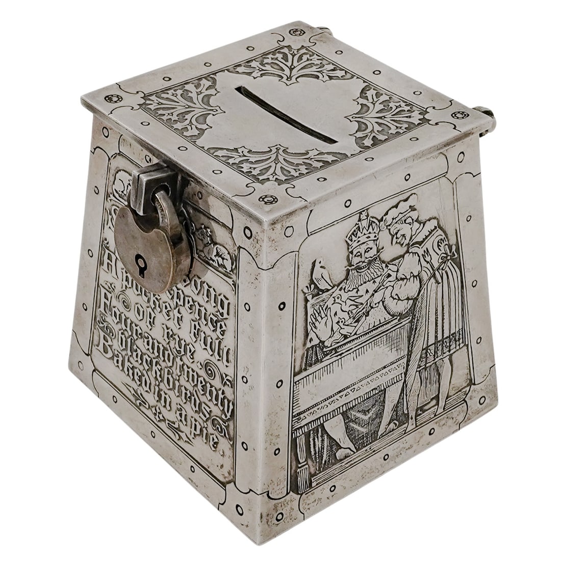 Arts & Crafts William B. Kerr & Co. Sterling Coin Bank (1 of 8)