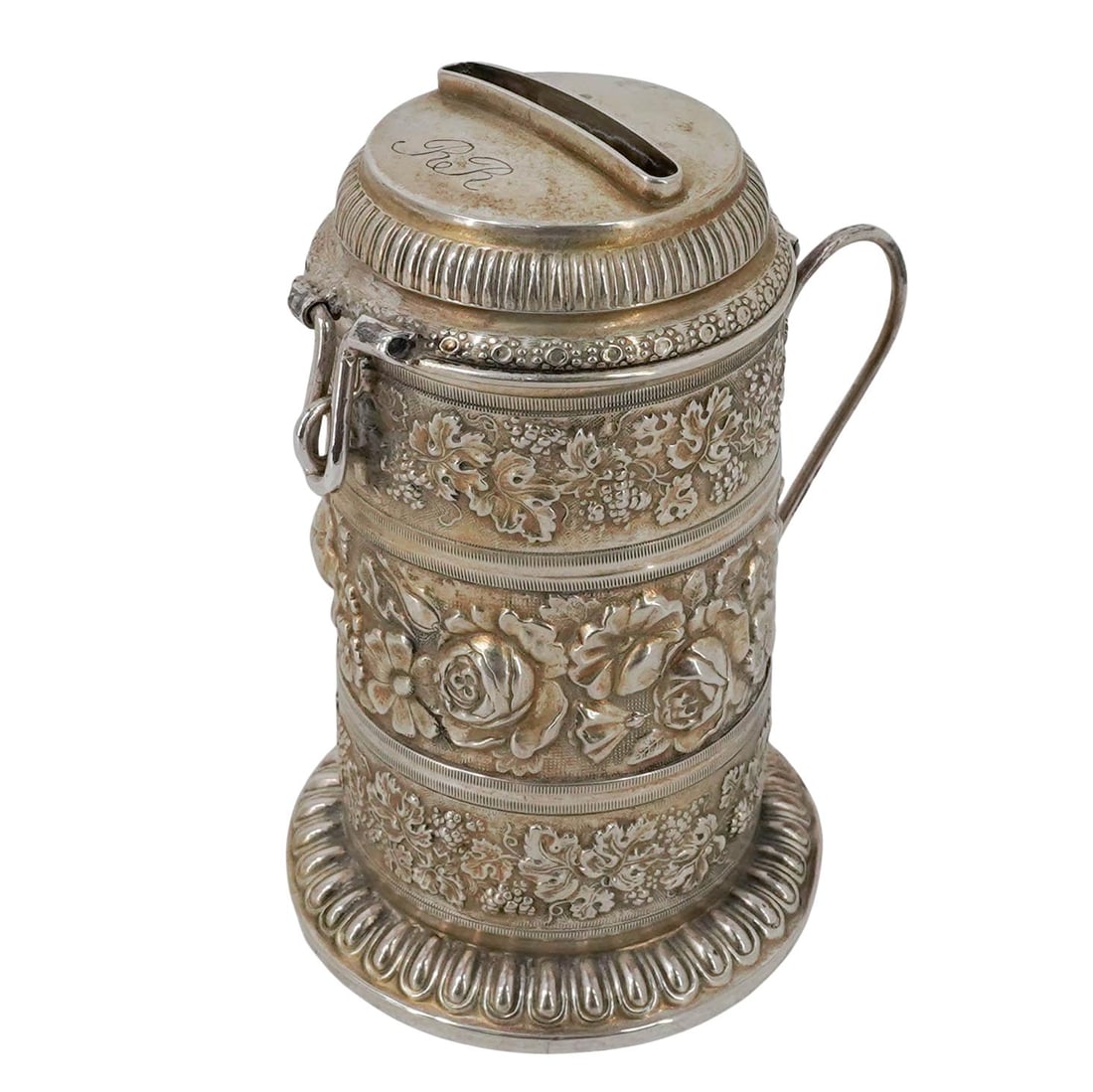 19th Cent. Austrian-Hungary Silver Miniature Bank (1 of 11)